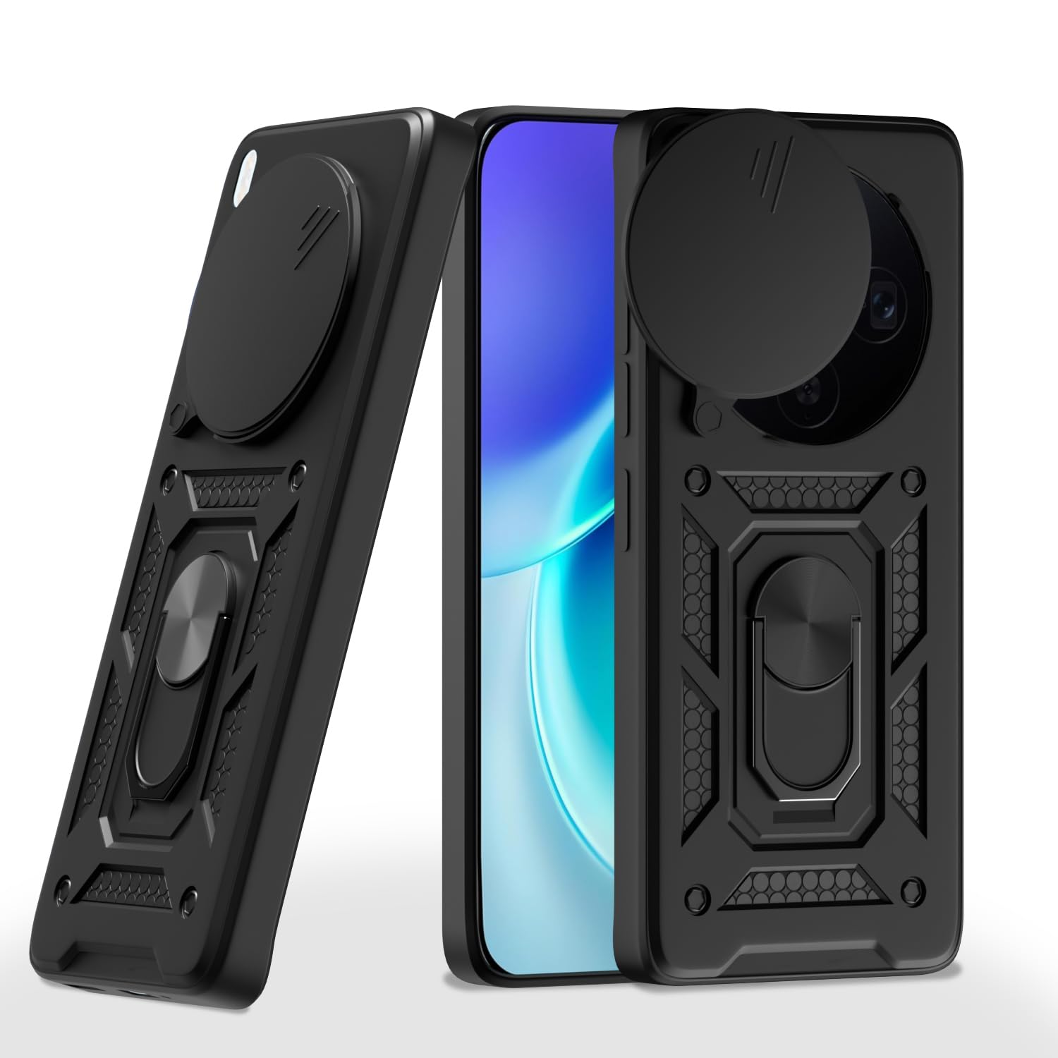 Pikkme Vivo X300 5G/360 D10 Camera Shield black back cover