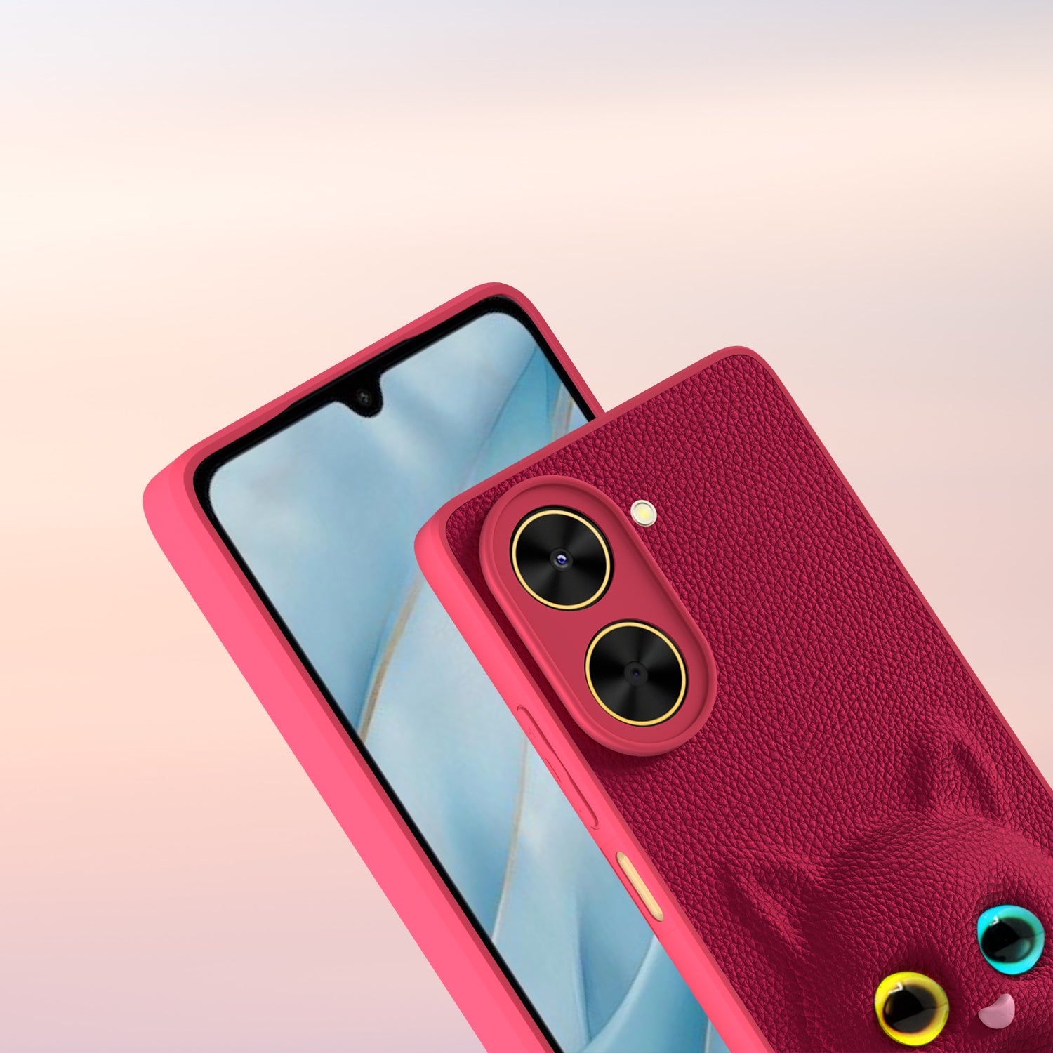 Pikkme Poco C71 / Redmi A5 Kitty Back Cover (Pink)
