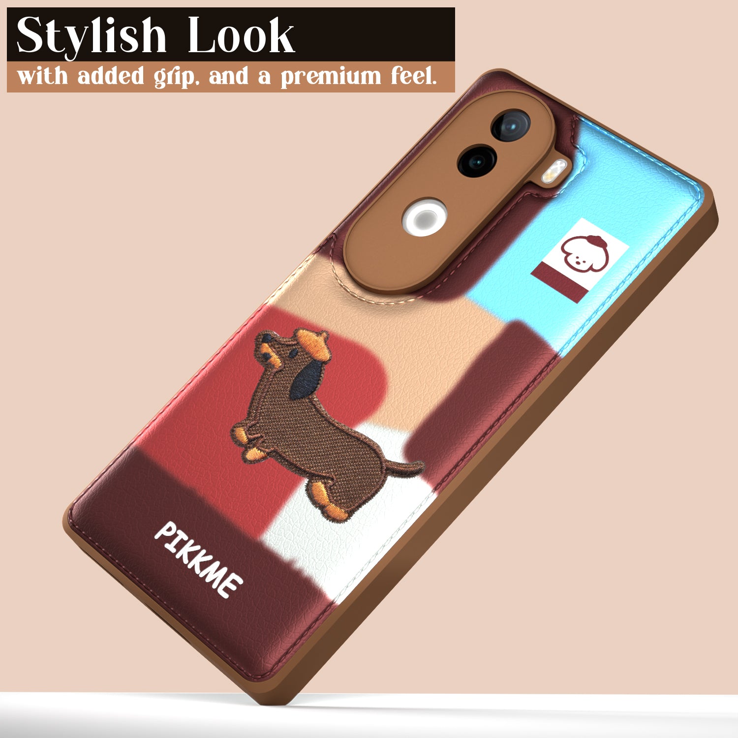 Pikkme iQOO Z9s 5G / Vivo V40e 5G Cute Girlish Dog Series Back Cover (Design3)