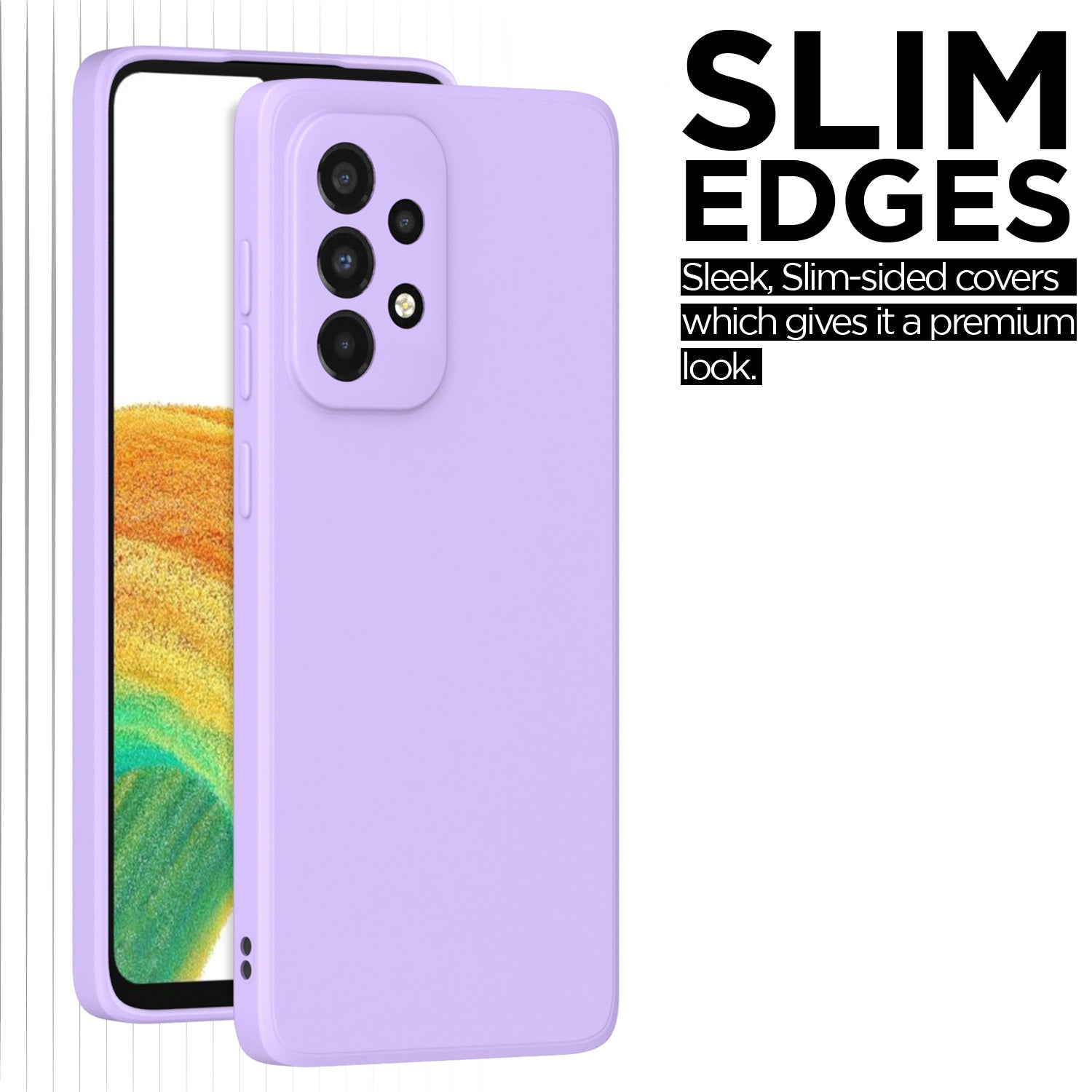 Pikkme Samsung Galaxy A33 5G Liquid Silicone Back Cover | Purple