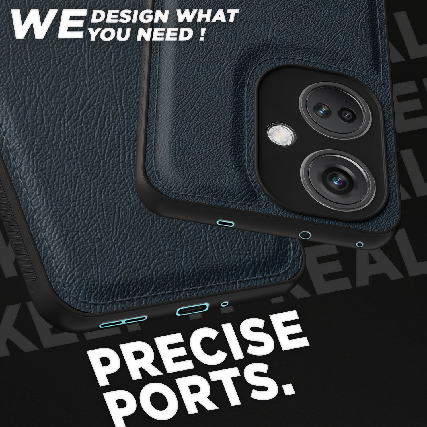 Pikkme OnePlus Nord Ce 3 5G Leatherback Back Case | Blue