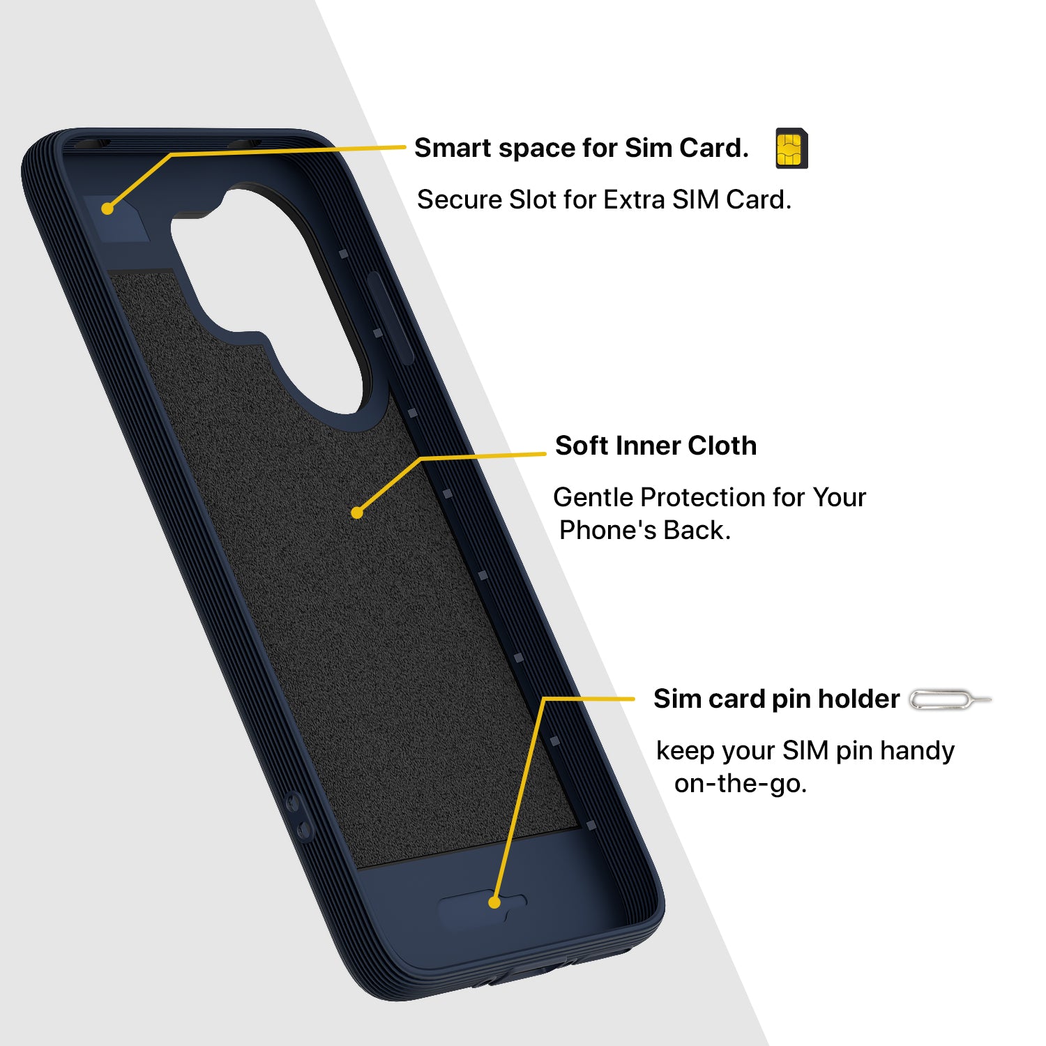 Pikkme Vivo V60e 5G Shockproof Soft Flexible Gencase Back cover (Blue)