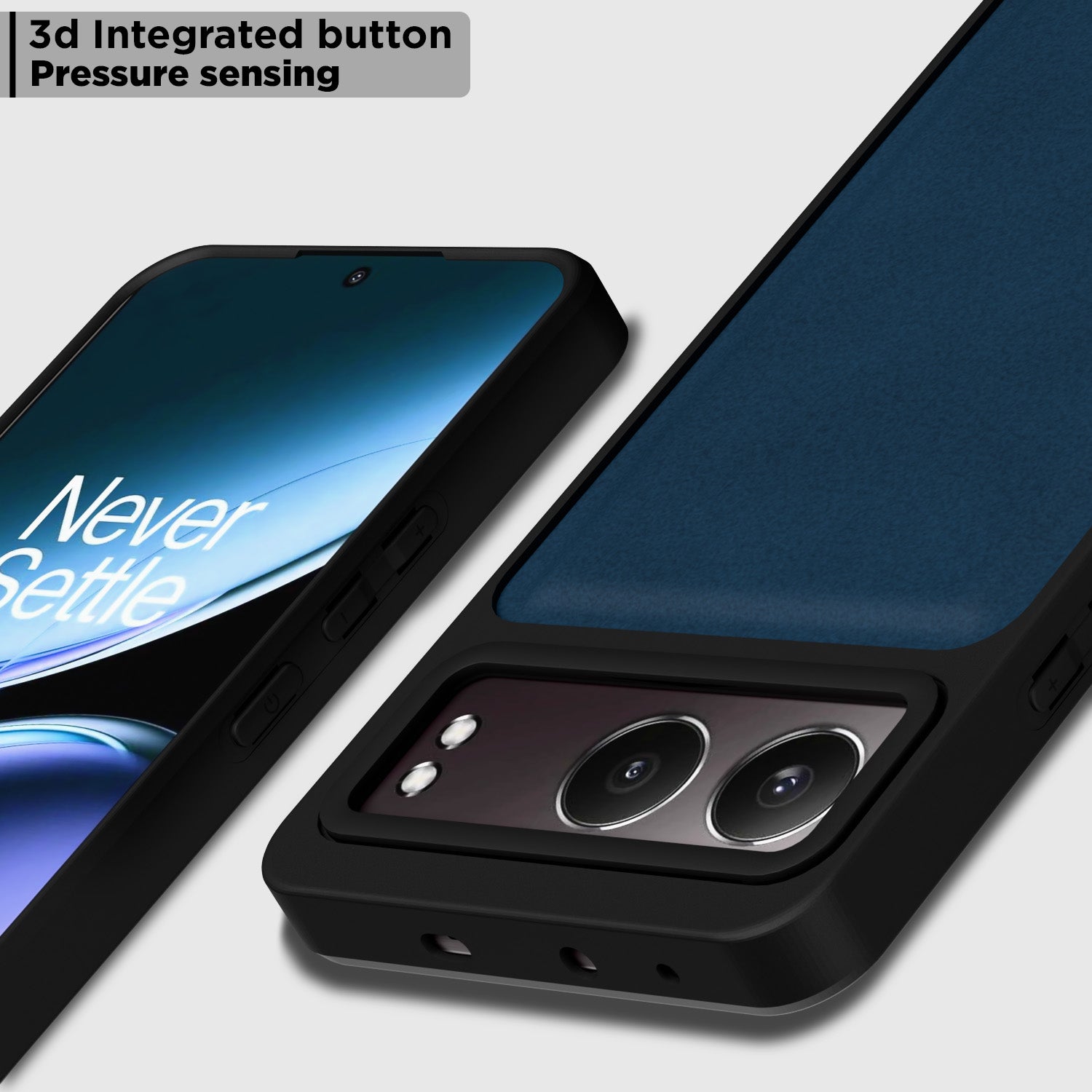 Pikkme OnePlus Nord 4 5G Premium Super Soft-Touch Leatherback Case (Blue)