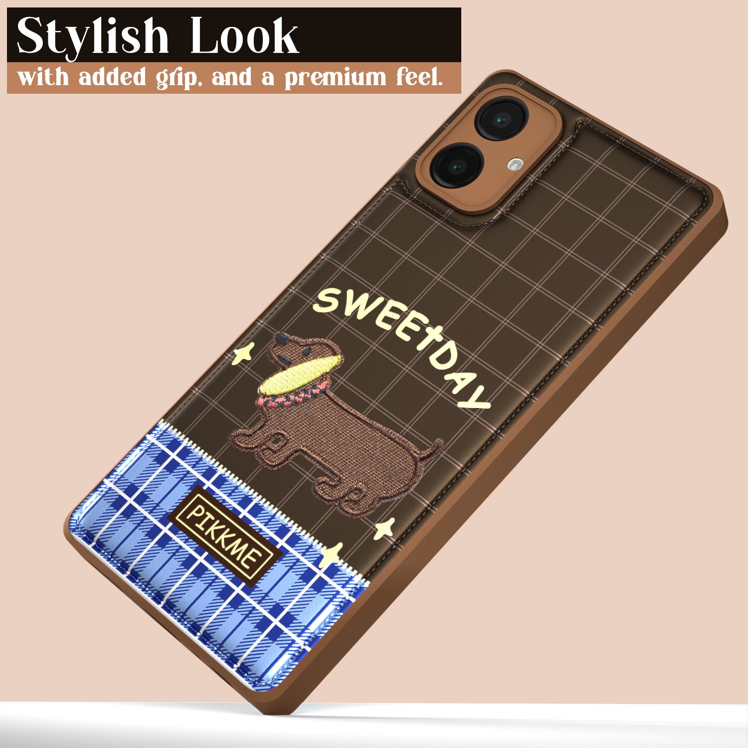 Pikkme Samsung Galaxy A06 Cute Girlish Dog Series Back Cover (Design1)