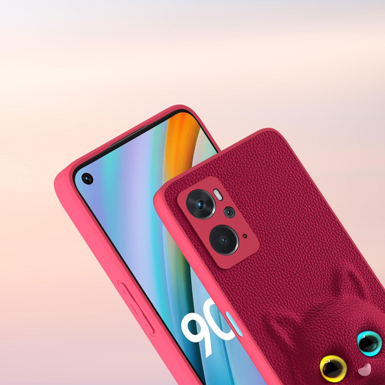 Pikkme Oppo K10 4G Kitty Back Cover (Pink)