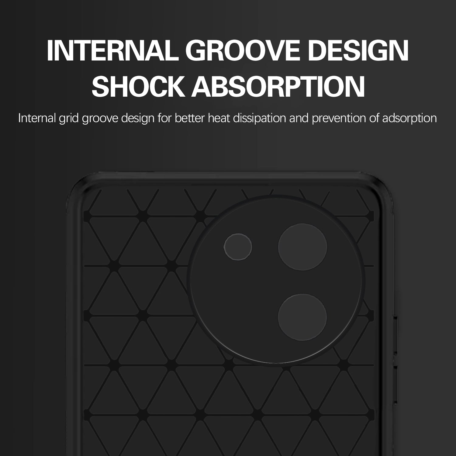 Pikkme Vivo Y200i 5G Hybrid Carbon Fibre Back Cover(Black)