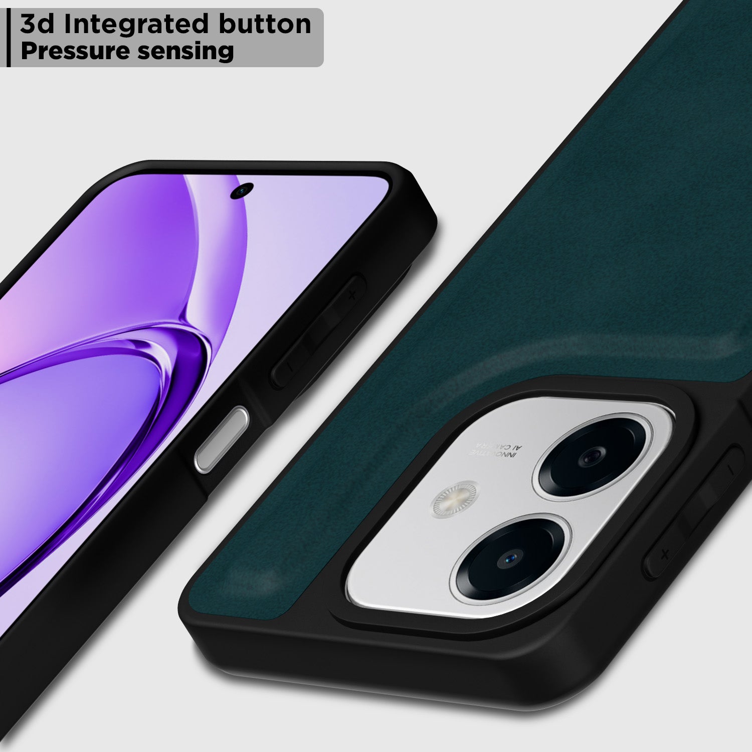 Pikkme Oppo A3x 5G / A3x 4G / A3 5G Premium Leatherback Case (Green)