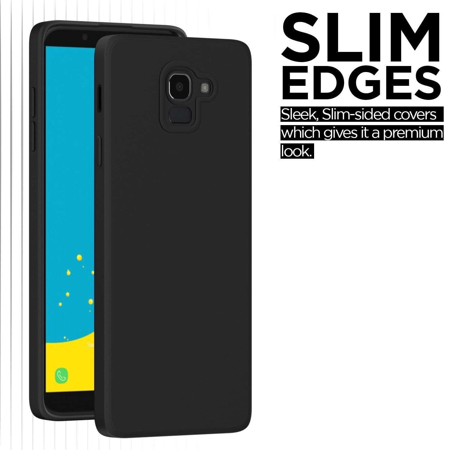 Pikkme Samsung Galaxy J6 2018 Liquid Silicone Back Cover | Black