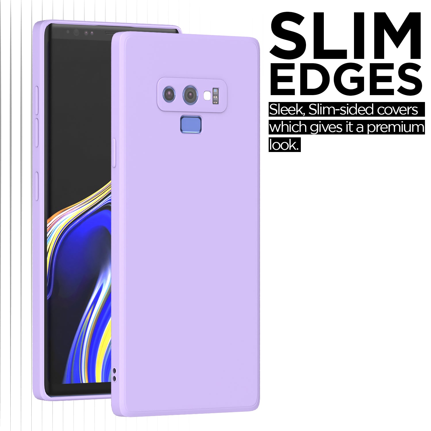 Pikkme Samsung Galaxy Note 9 Soft Matte Liquid Silicone Back Cover (Purple)