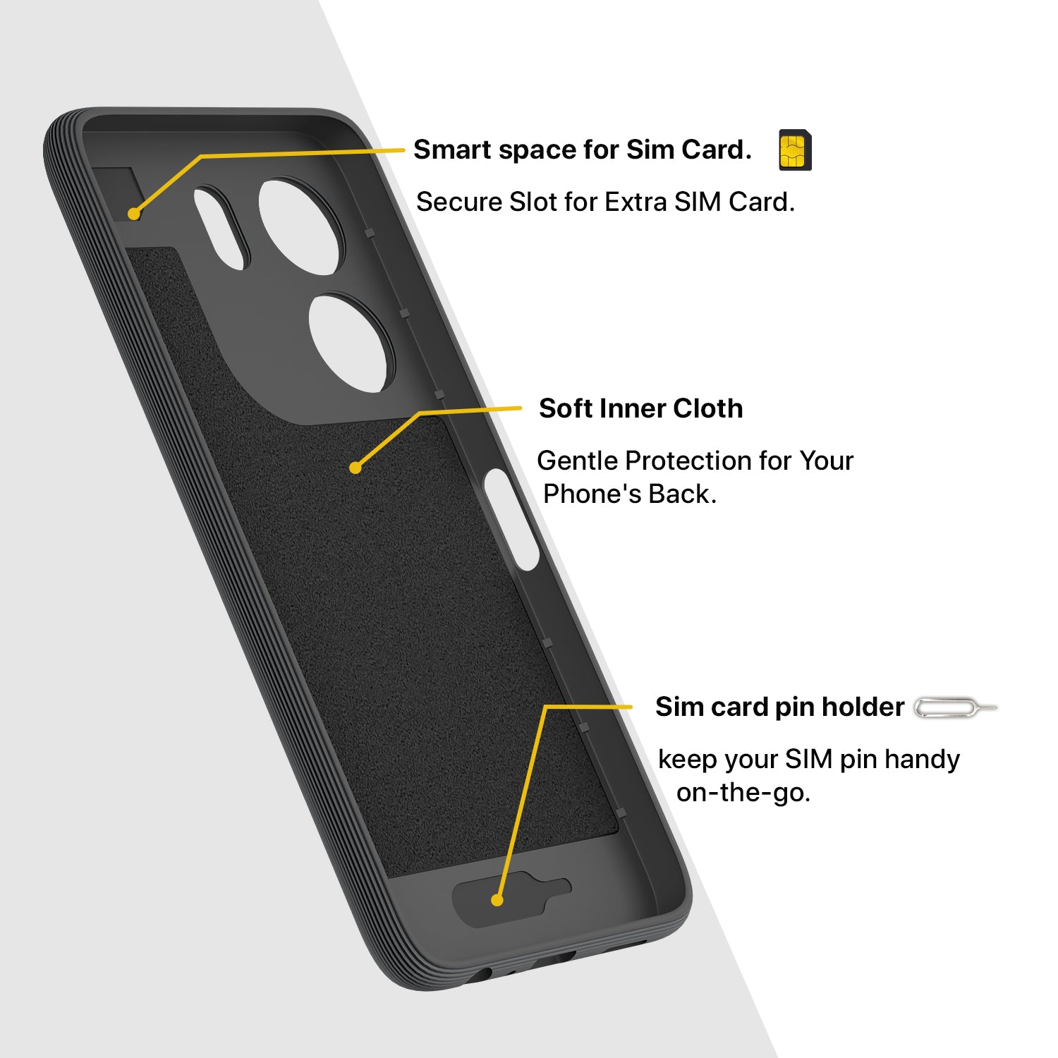 Pikkme Oppo A5x Shockproof Soft Flexible Gencase Back Cover (Grey)