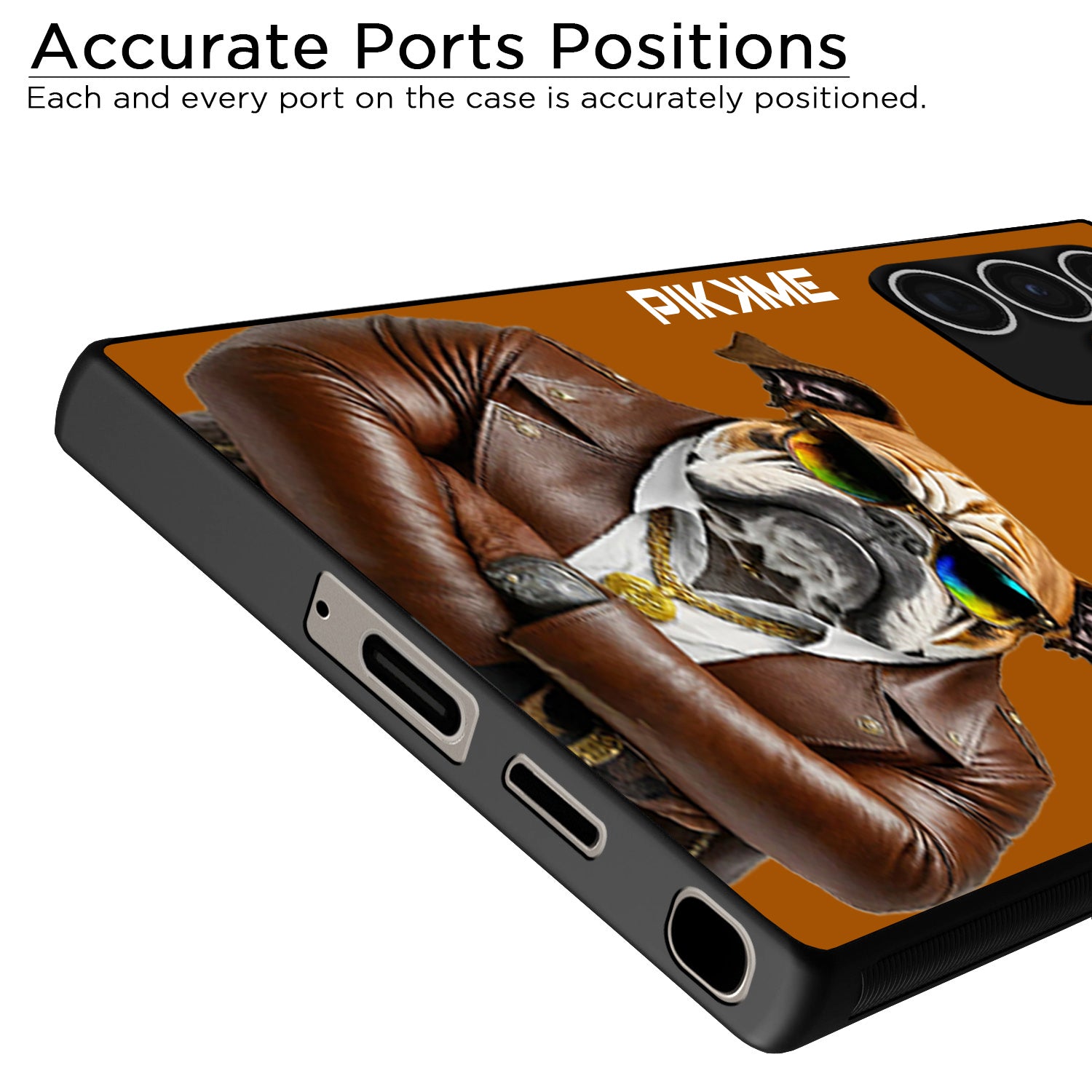 Pikkme Brown Dog Swag Samsung Galaxy S23 Ultra 5G NIm2 Back Cover (Design 10)