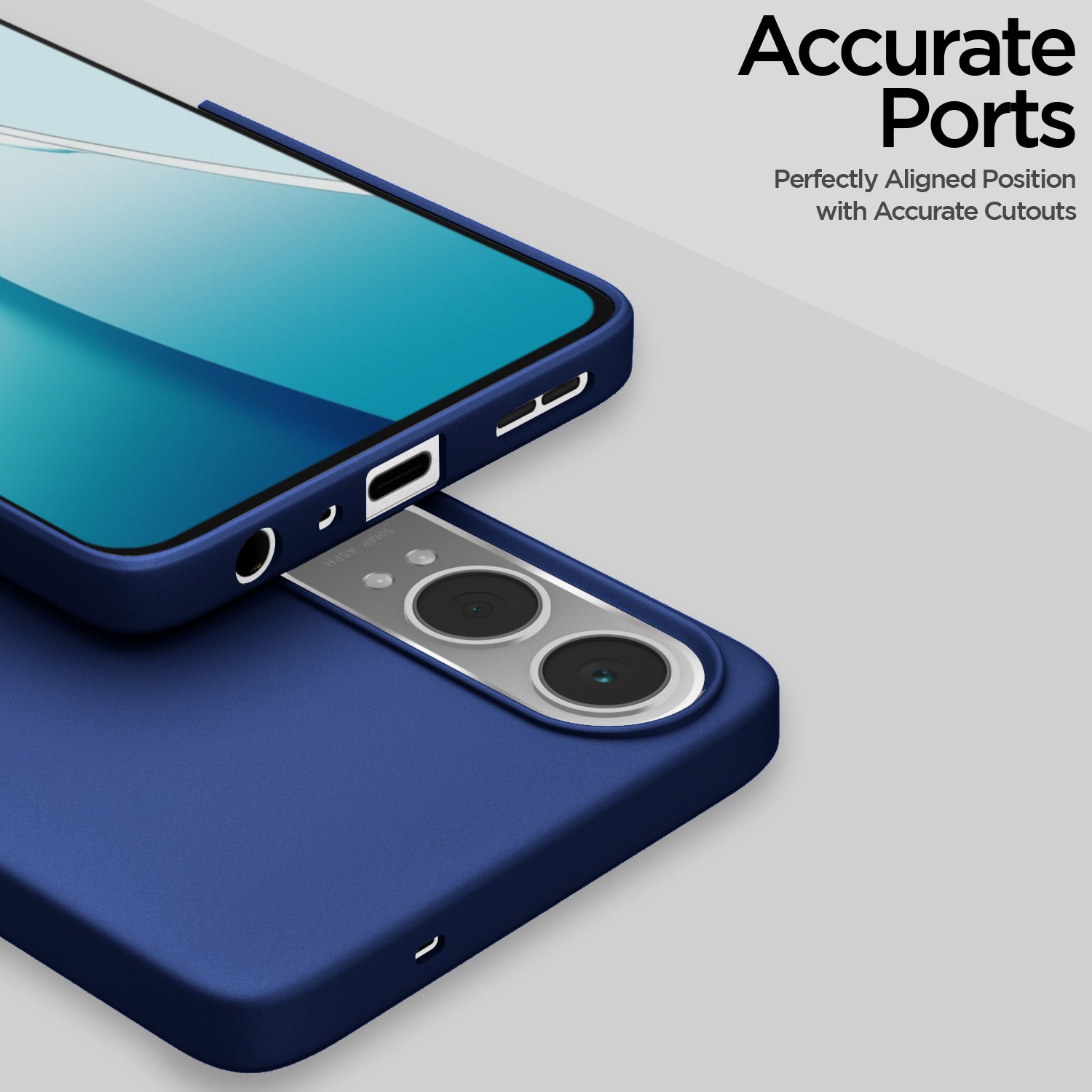 Pikkme OnePlus Nord Ce 4 Lite 5G SideCut Back Cover (Blue)