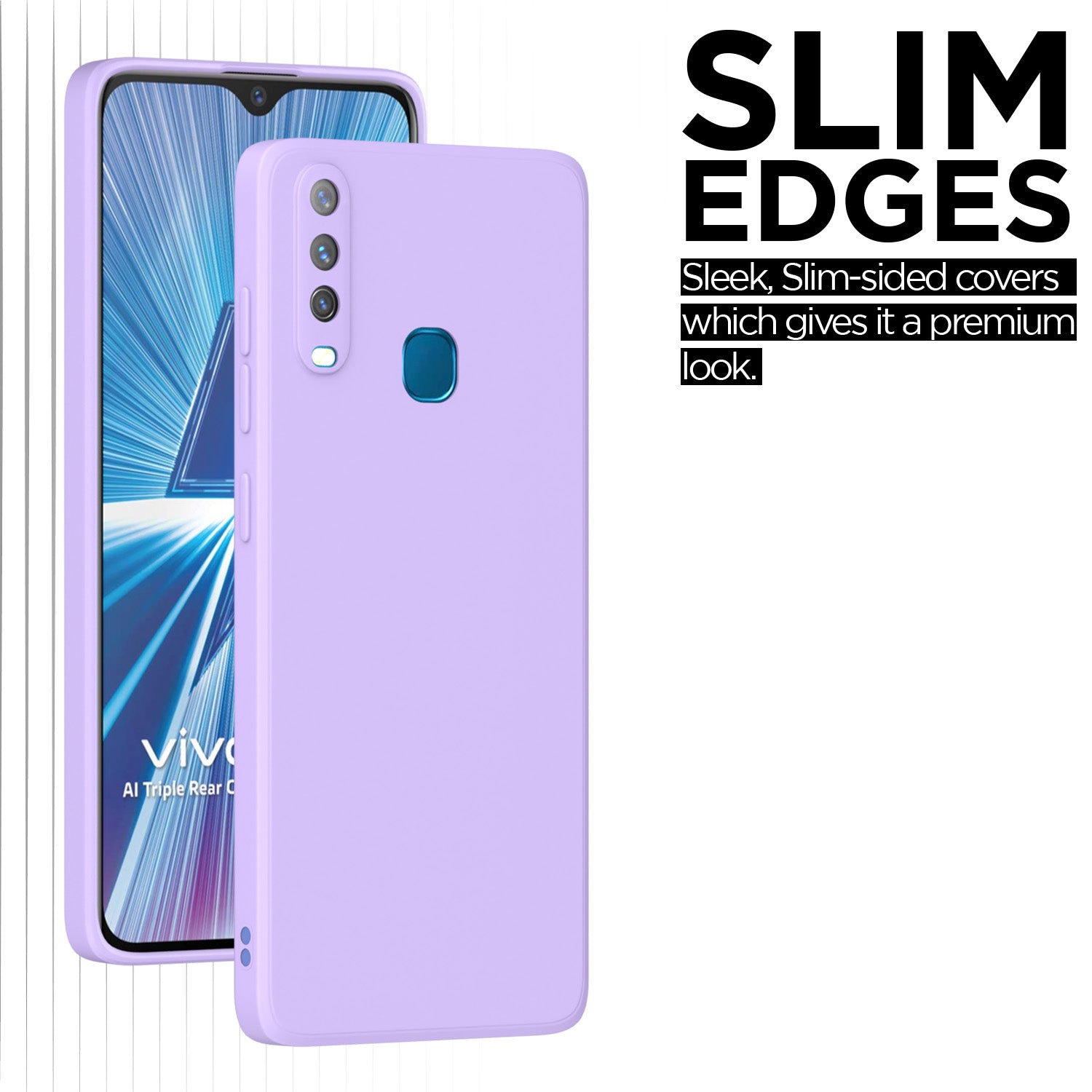 Pikkme Vivo Y12 / Y15 / Y17 / U10 Soft Matte Silicone Shockproof Case | Purple