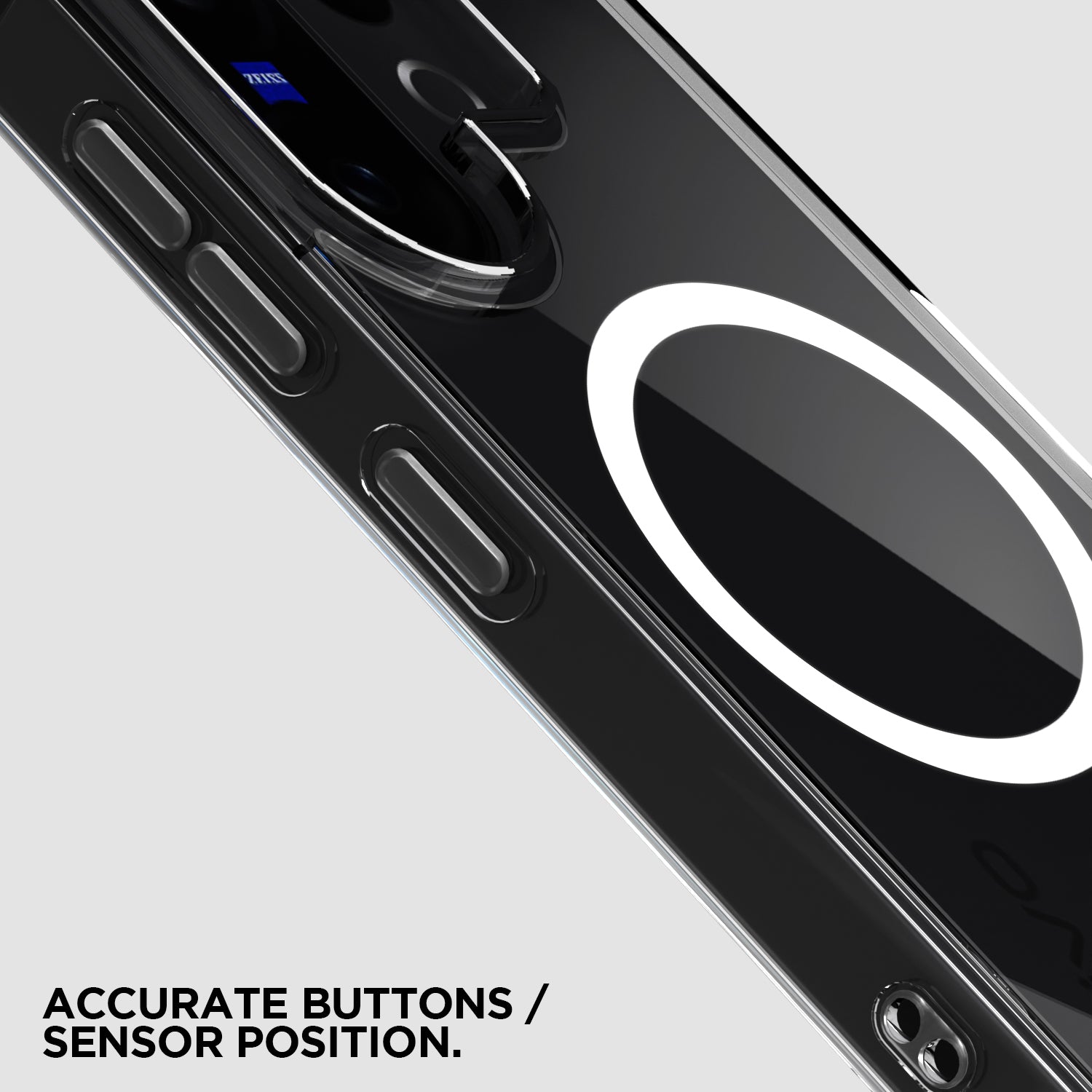 Pikkme Vivo X200 FE 5G Mag-Safe Shockproof PC + TPU Back Cover (Transparent)