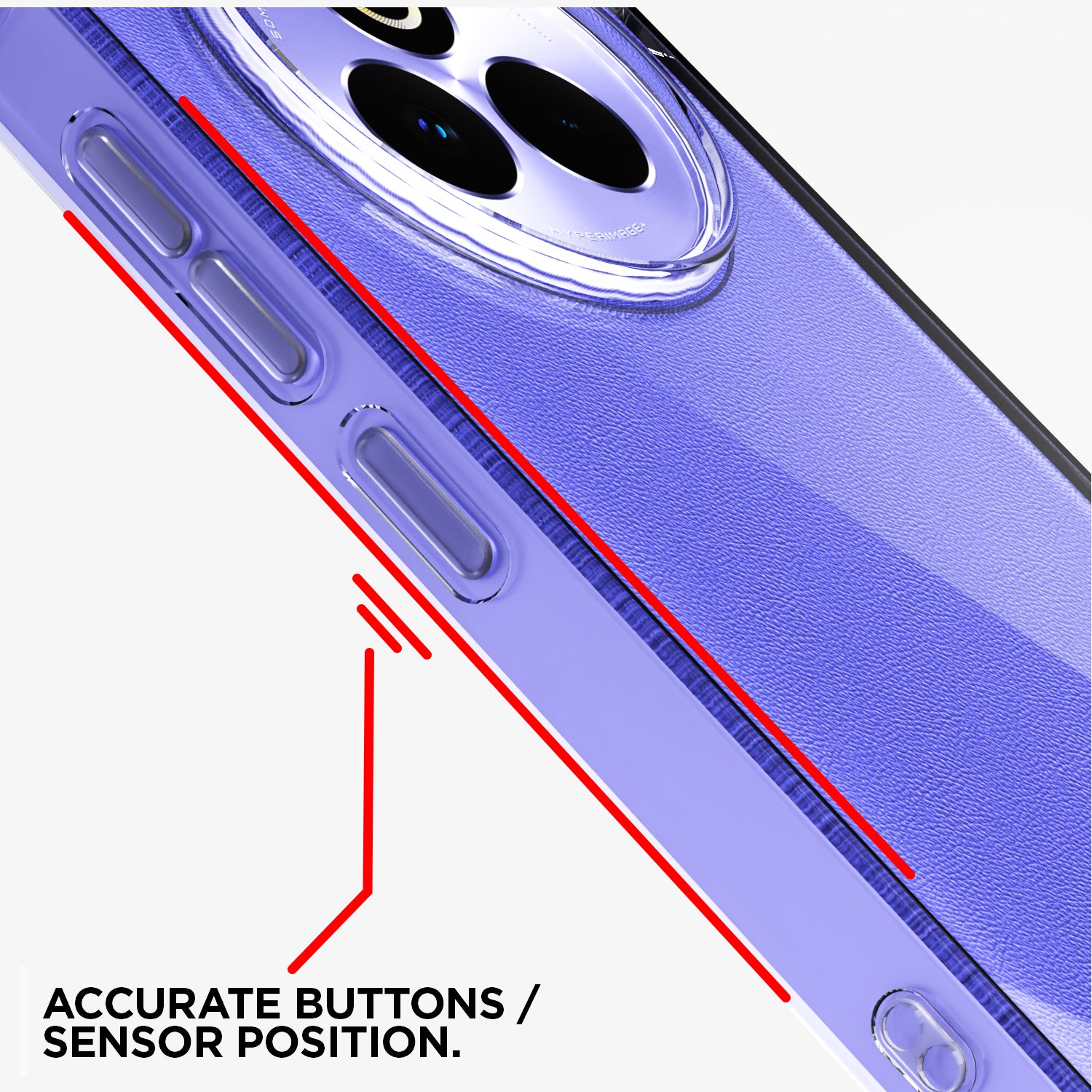Pikkme Realme P3 Pro 5G PC + TPU Crystal Clear Back Cover (Transparent)