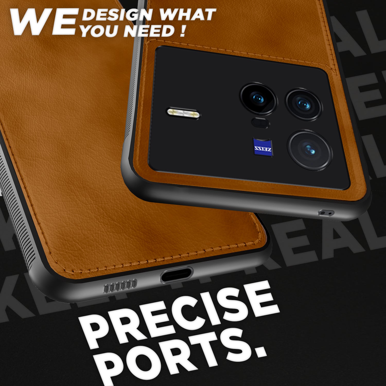 Pikkme Vivo X80 Leatherback Back Case | Brown