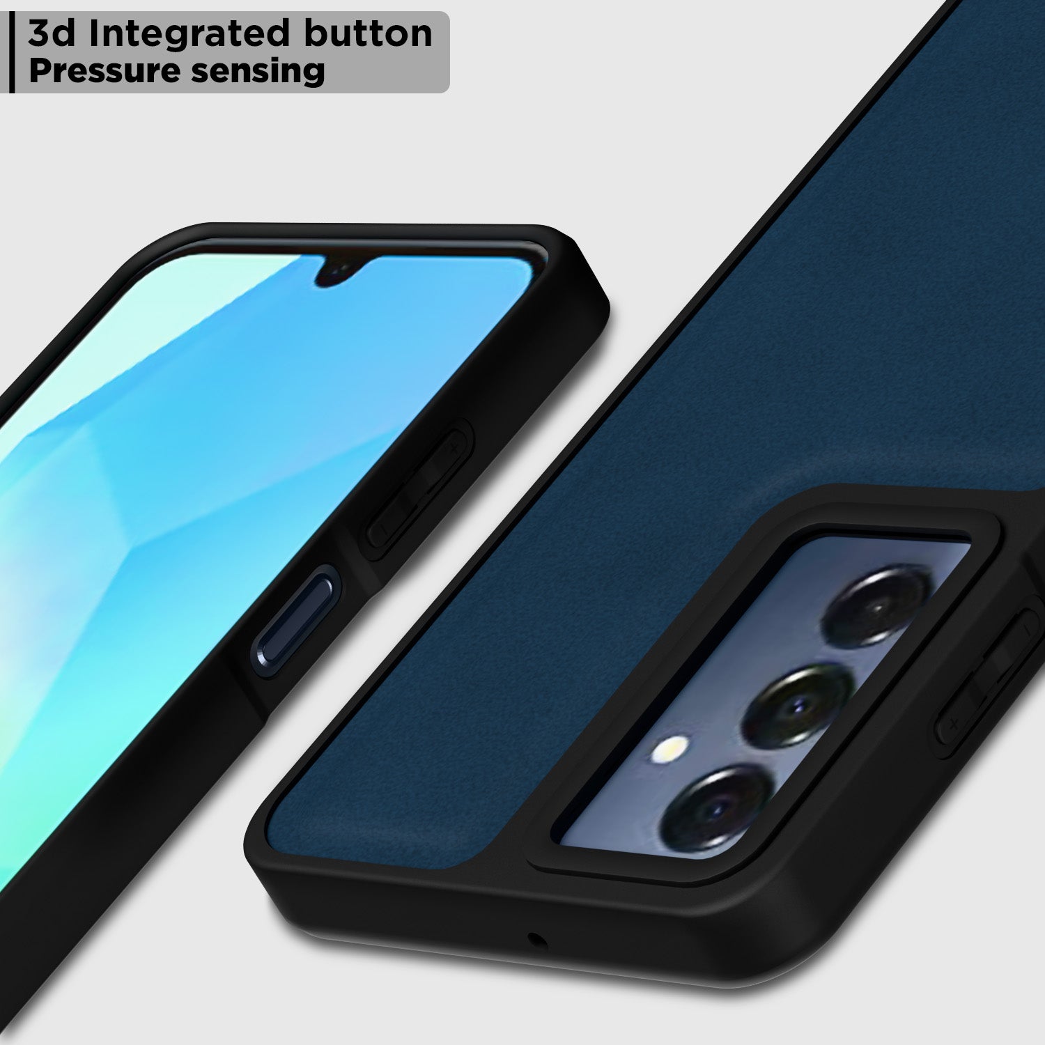Pikkme Samsung Galaxy A16 5G Premium Leatherback Case (Blue)