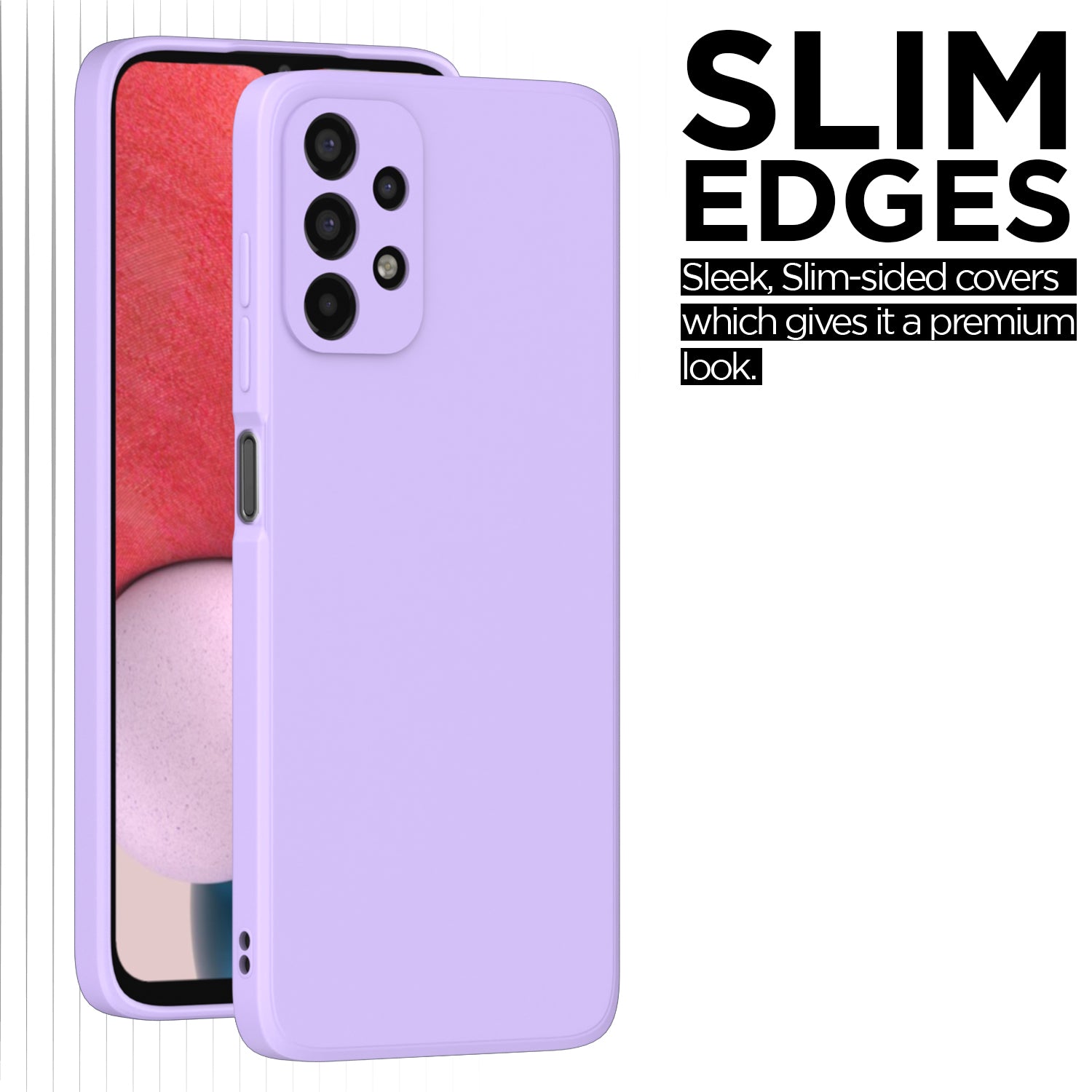 Pikkme Samsung Galaxy A23 4G / A23 5G Liquid Silicone Back Cover | Purple