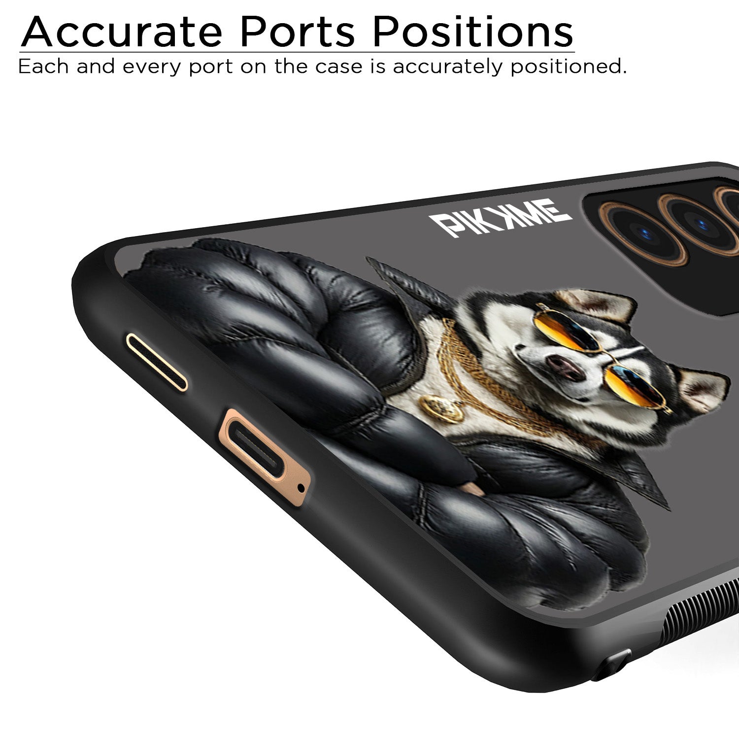 Pikkme Grey Dog Swag Samsung Galaxy S24 5G NIm2 Back Cover (Design 02)