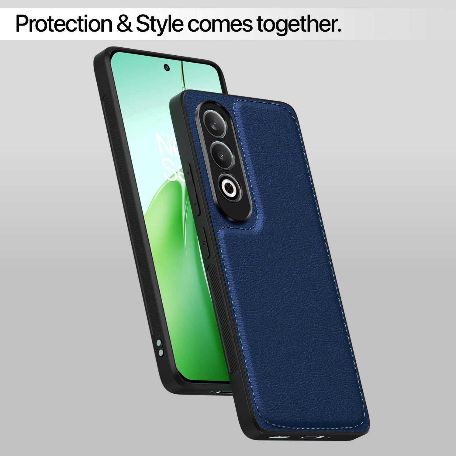 Pikkme OnePlus Nord CE 4 5G Leatherback Back Case | Blue