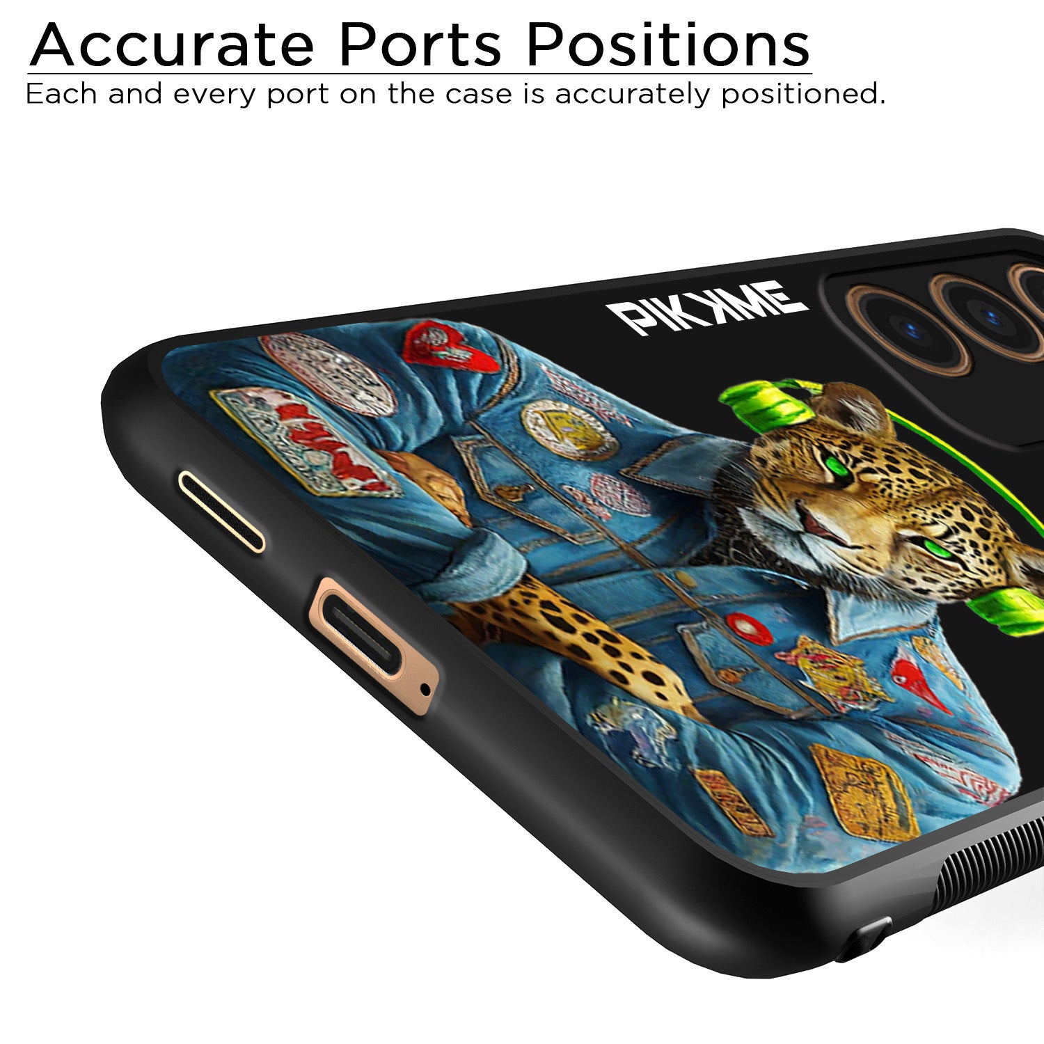 Pikkme Black Leopard Swag Samsung Galaxy S24 5G NIm2 Back Cover (Design 03)