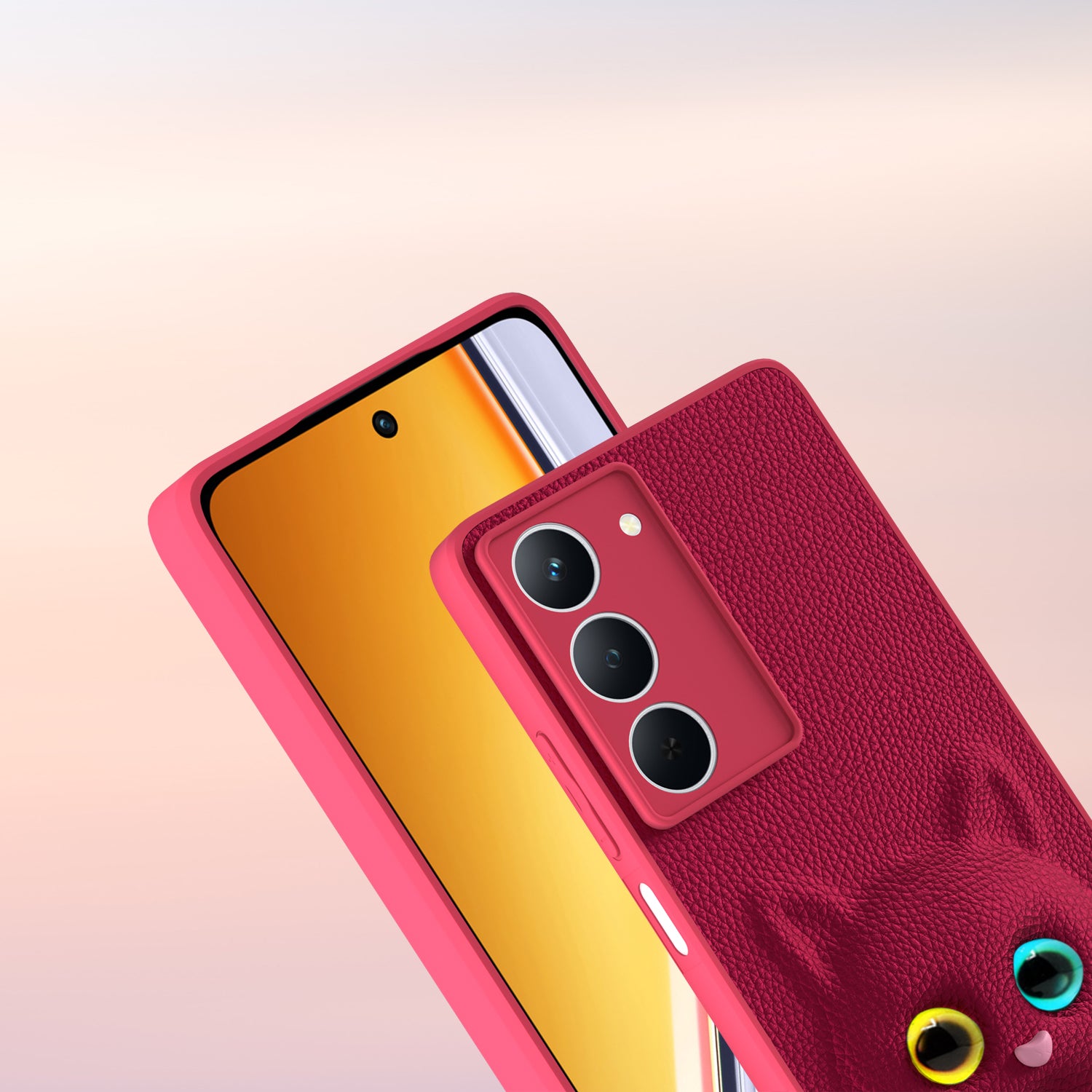 Pikkme Realme Narzo 80x 5G / Realme P3x 5G Kitty Back Cover (Pink)