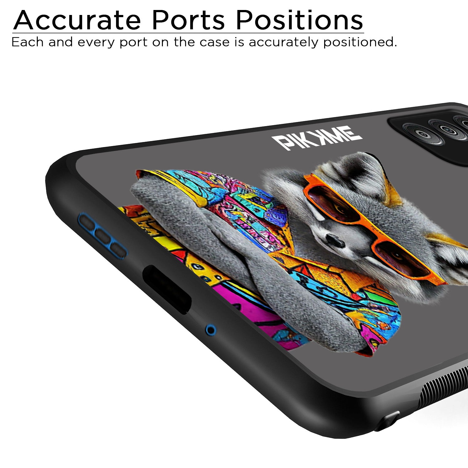 Pikkme Stylish Grey Wolf Swag Samsung Galaxy F23 5G Back Cover (Design 01)