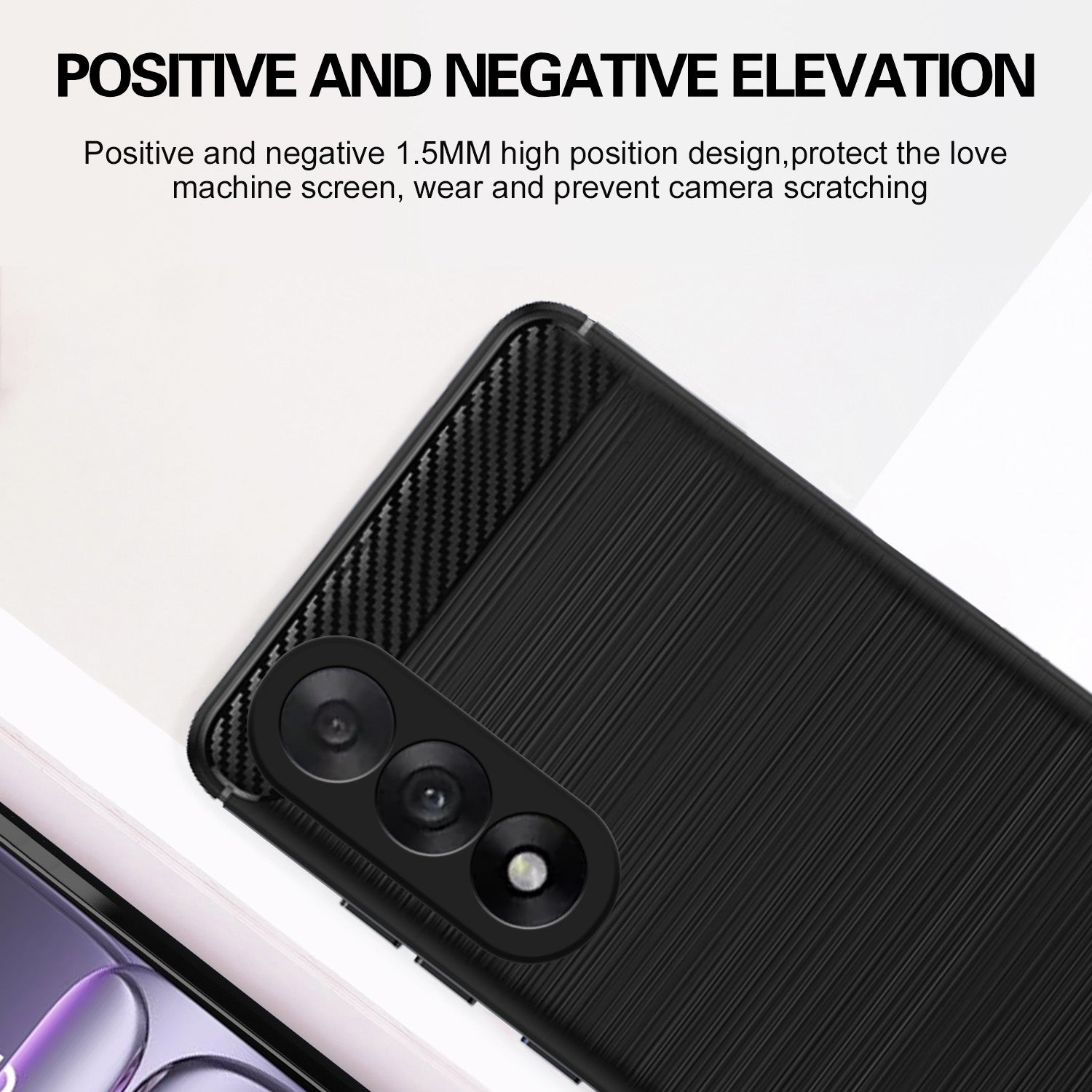 Pikkme OnePlus Nord 5 5G Hybrid Carbon Fiber Back Cover (Black)