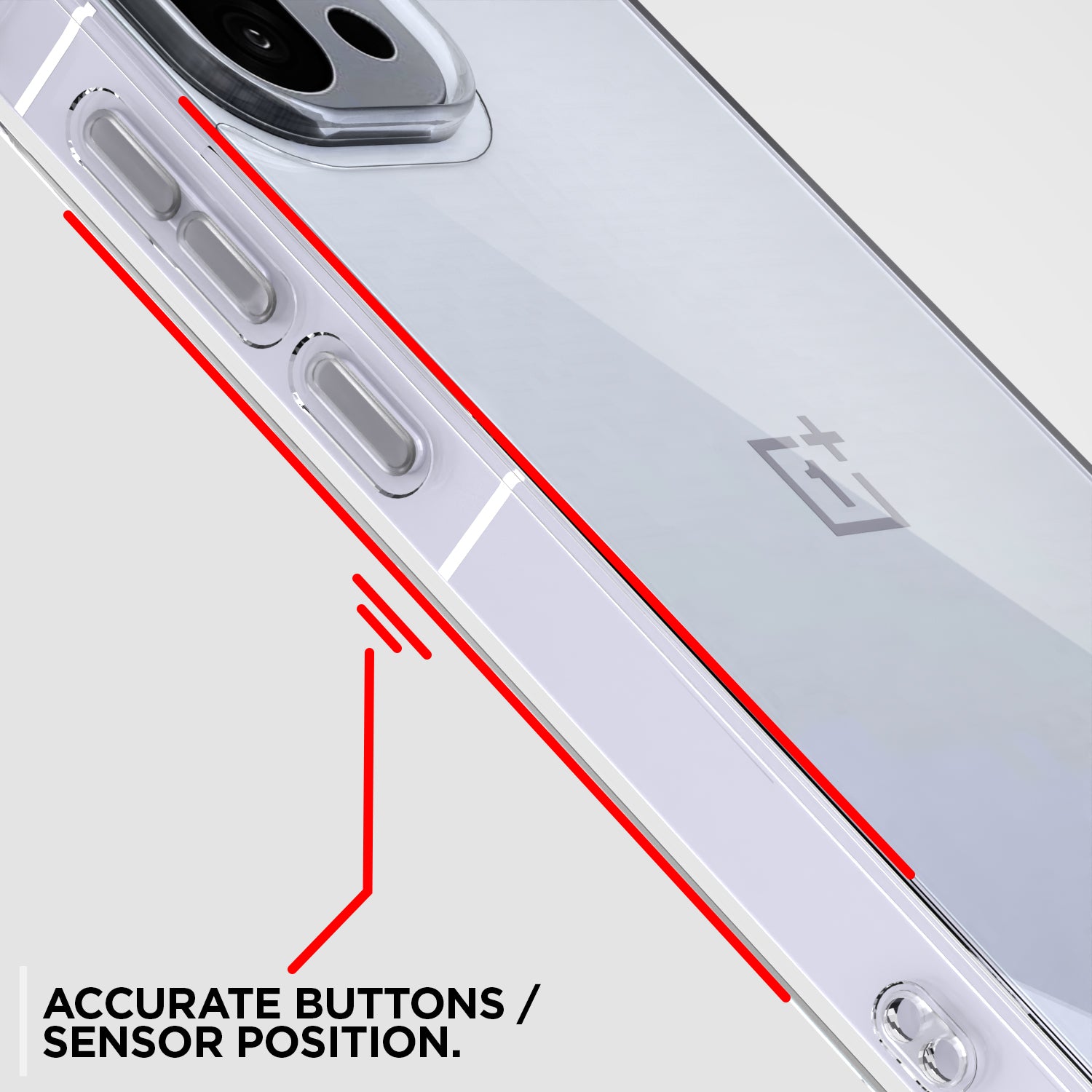 Pikkme OnePlus 13s 5G PC + TPU Crystal Clear Back Cover (Transparent)