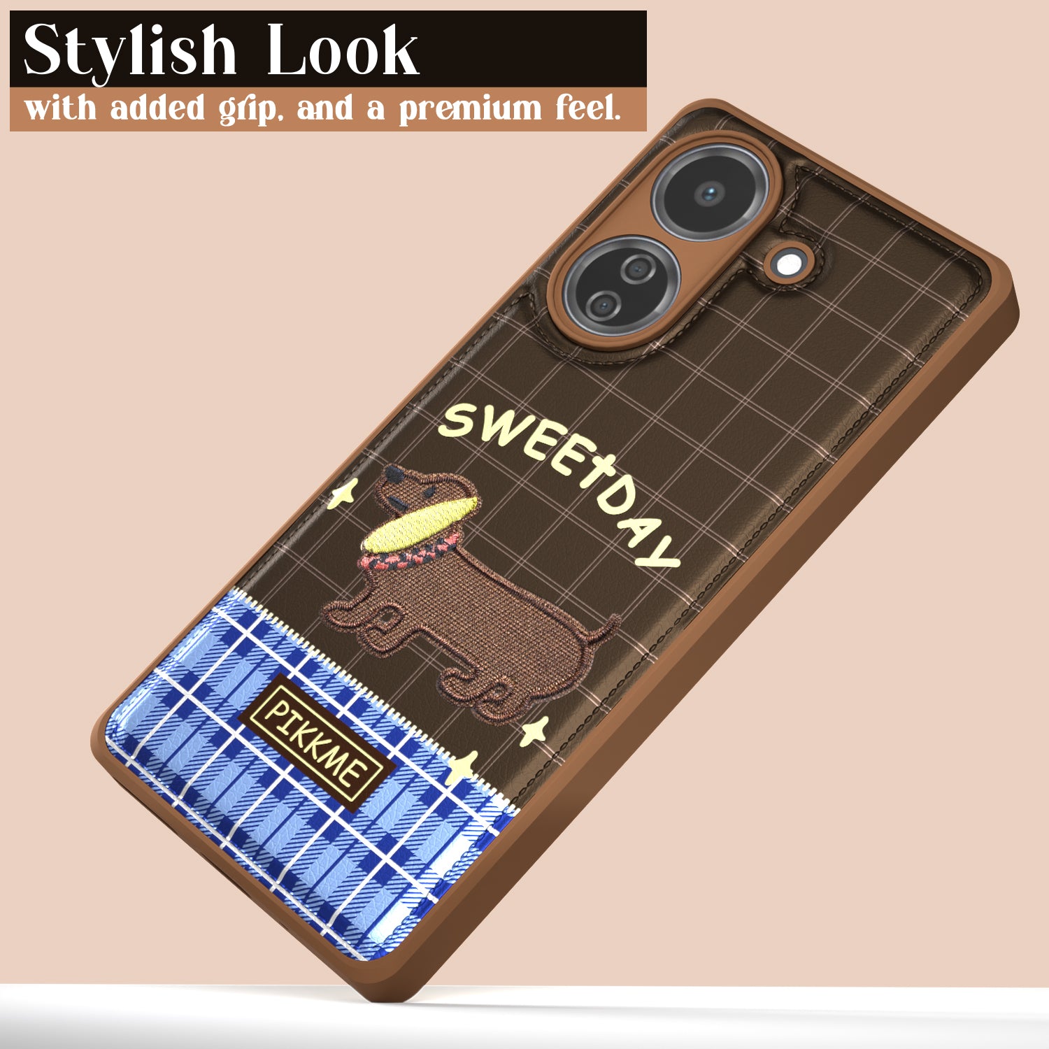 Pikkme Redmi 13C 4G Cute Girlish Dog Series Back Cover (Design1)