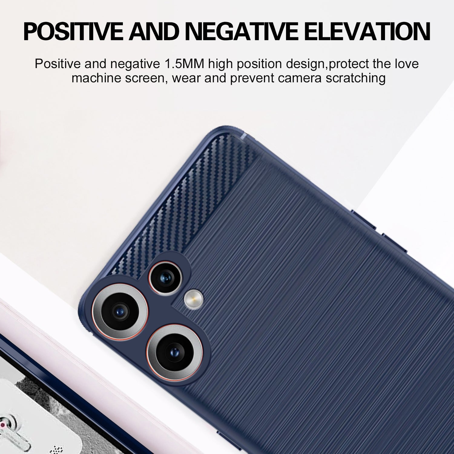 Pikkme CMF by Nothing Phone 2 Pro 5G Hybrid Carbon Fiber Back Cover (Blue)