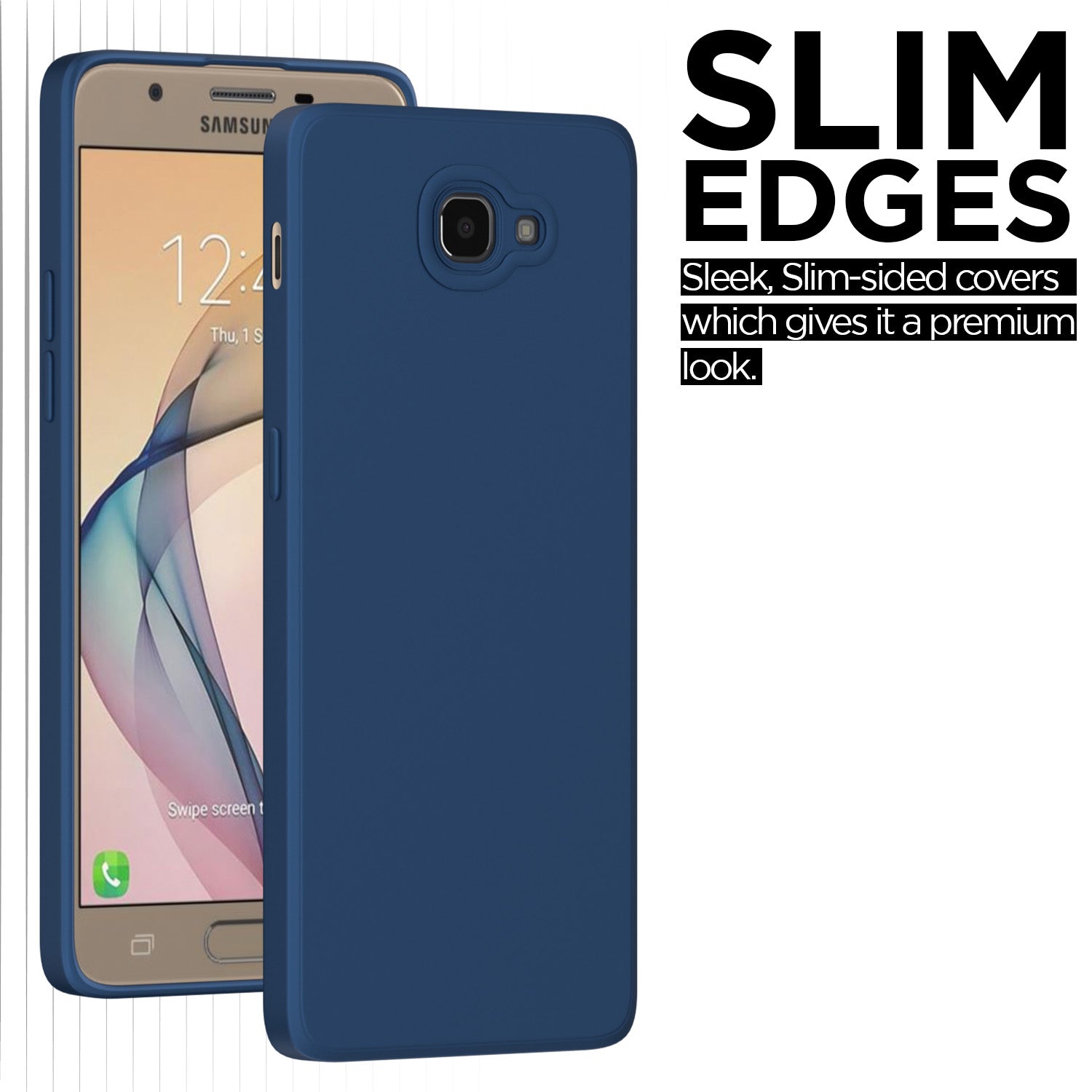 Pikkme Samsung Galaxy J7 Prime Liquid Silicone Back Cover | Blue