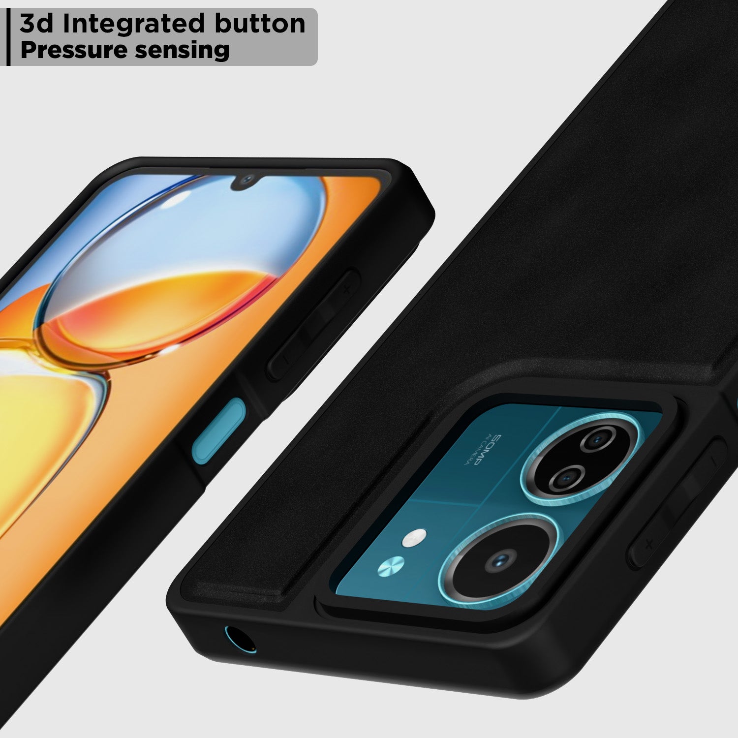 Pikkme Redmi 13C 5G Premium Leatherback Case (Black)