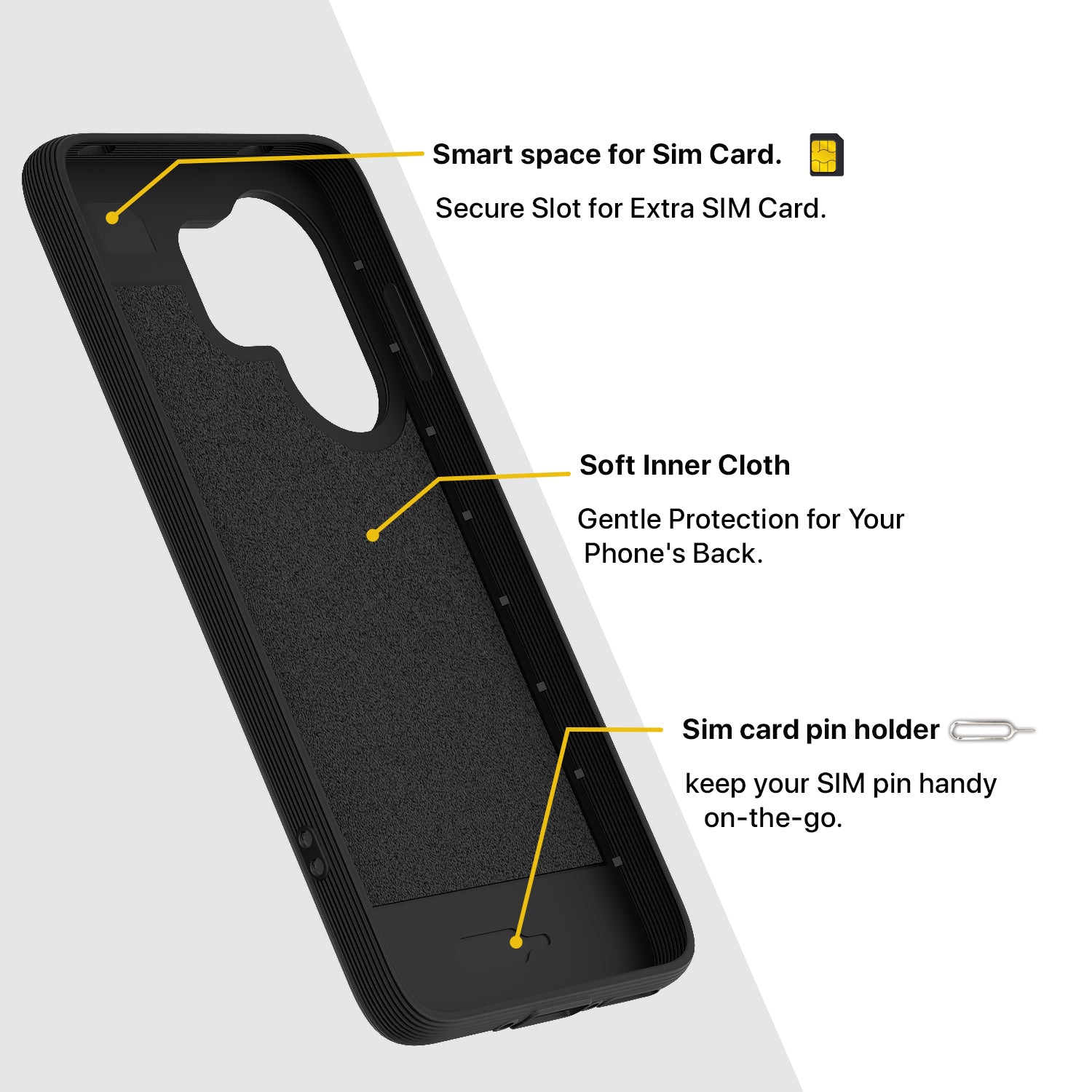 Pikkme Vivo V60e 5G Shockproof Soft Flexible Gencase Back cover (Black)