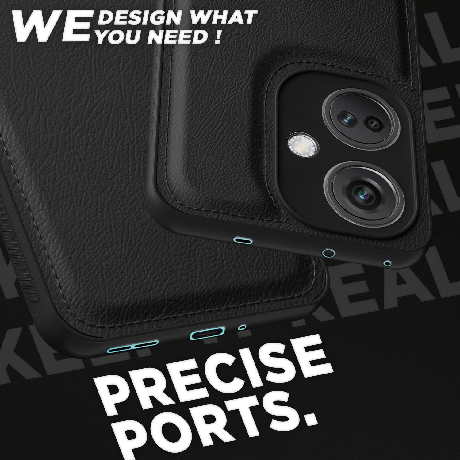 Pikkme OnePlus Nord Ce 3 5G Leather Back Case | Black