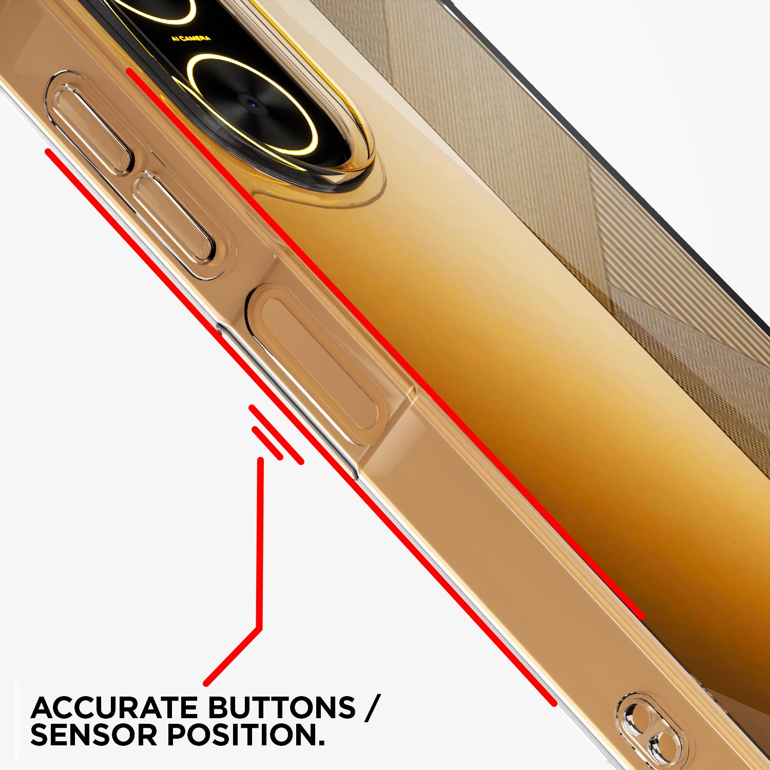 Pikkme Redmi A5 / Poco C71 PC + TPU Clear Transparent Back Cover (Transparent)