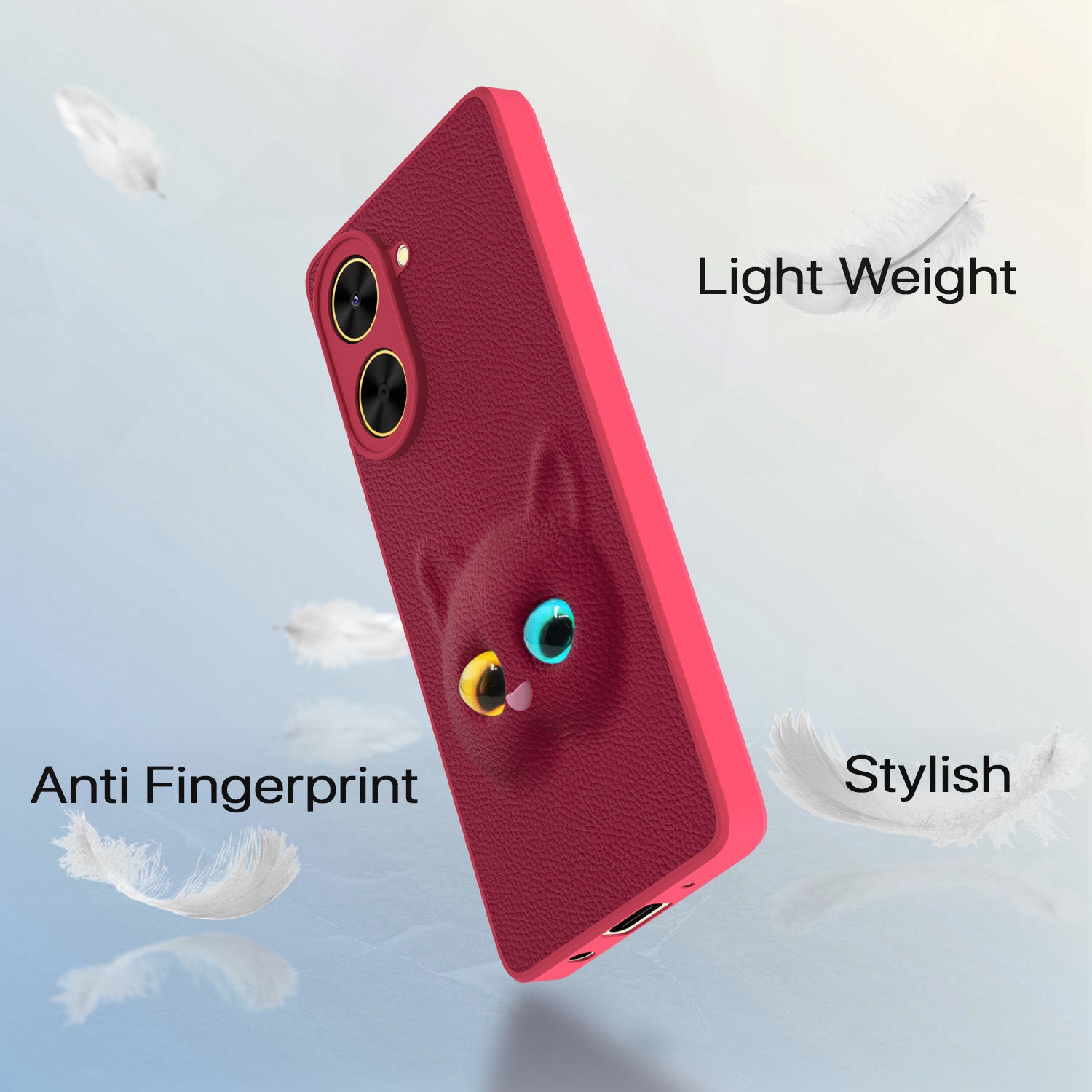 Pikkme Poco C71 / Redmi A5 Kitty Back Cover (Pink)
