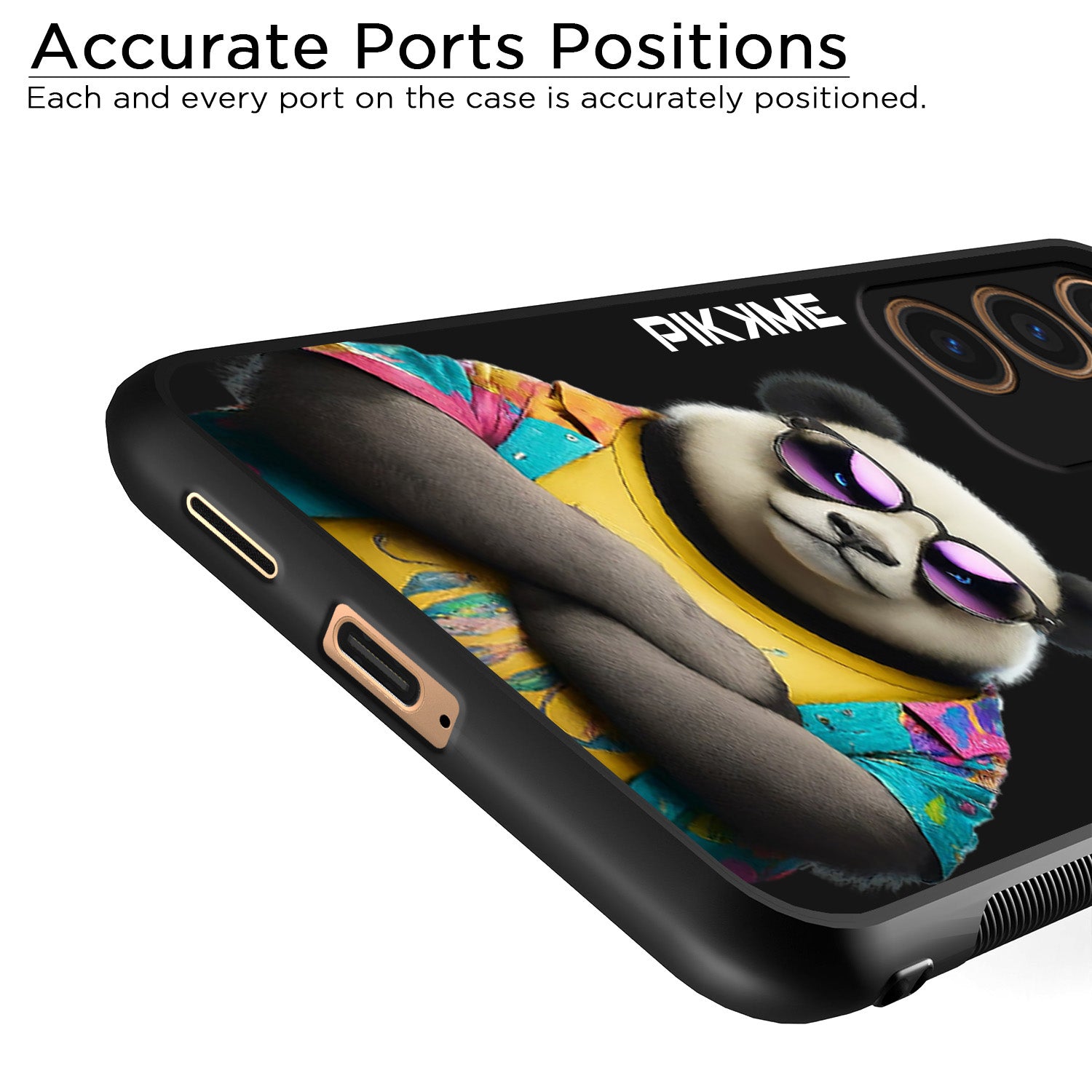 Pikkme Black Panda Swag Samsung Galaxy S24 5G NIm2 Back Cover (Design 05)