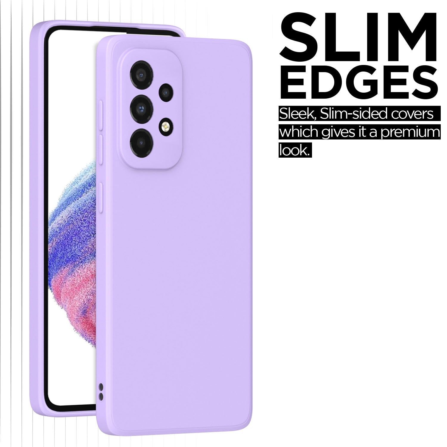 Pikkme Samsung Galaxy A53 5G Liquid Silicone Back Cover | Purple
