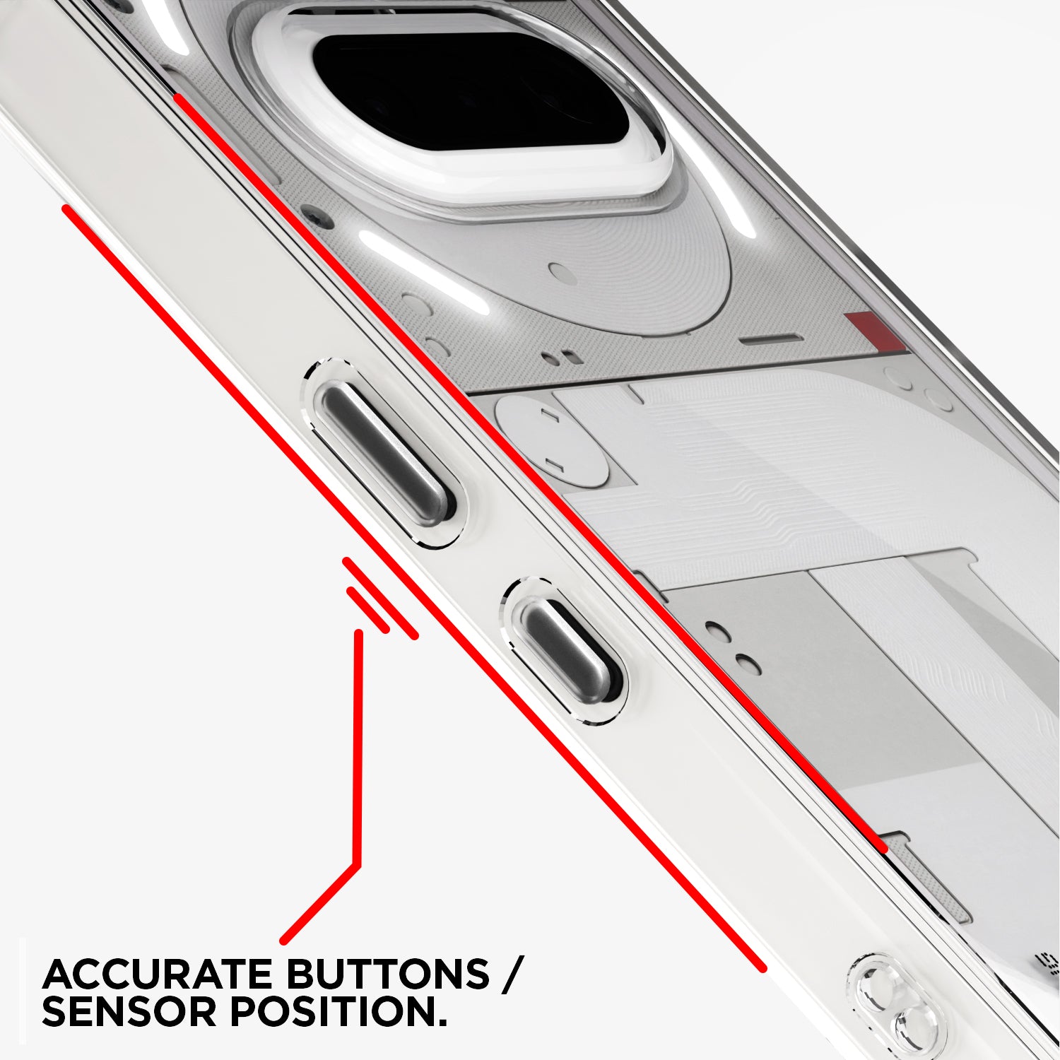 Pikkme Nothing Phone 3a Pro 5G PC + TPU Crystal Clear Transparent Back Cover (Transparent)