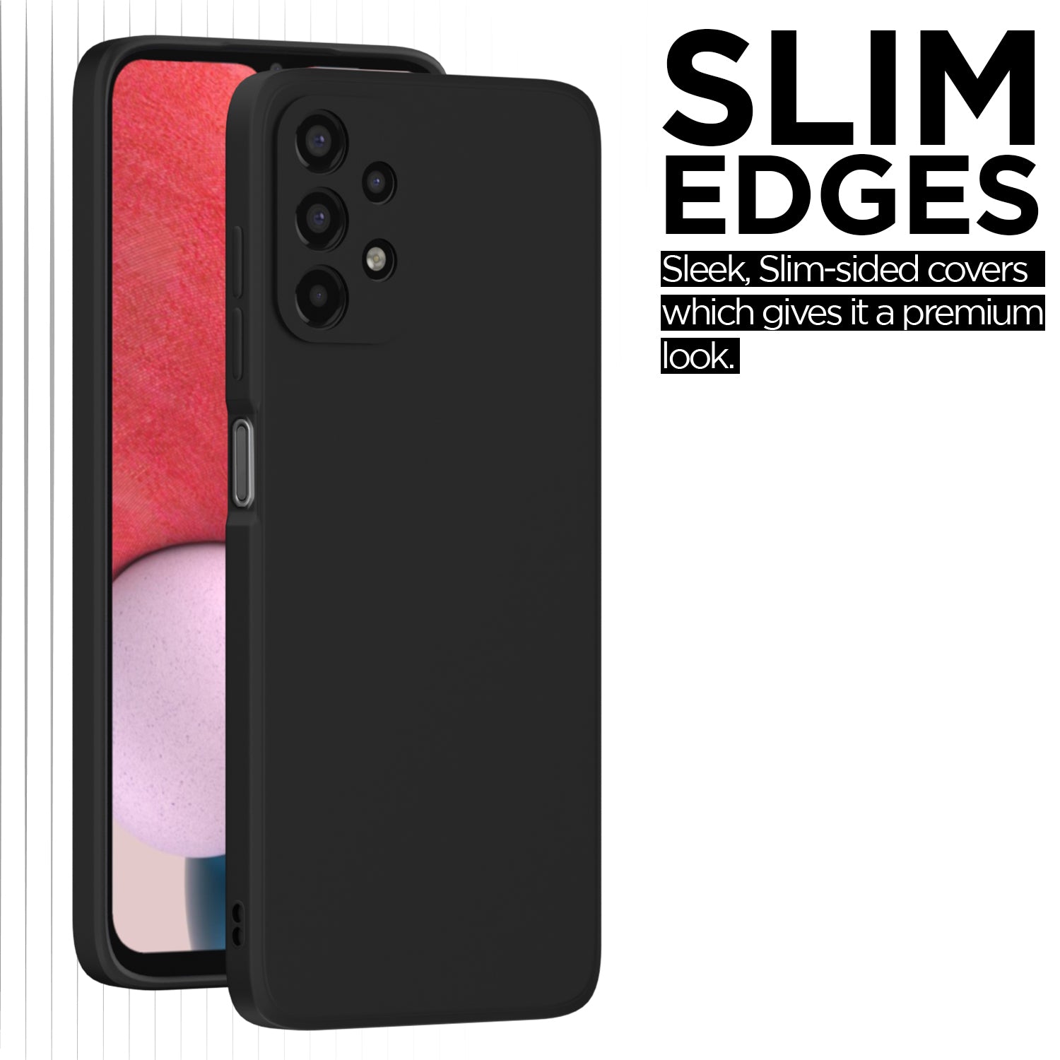 Pikkme Samsung Galaxy A23 4G / A23 5G Liquid Silicone Back Cover | Black