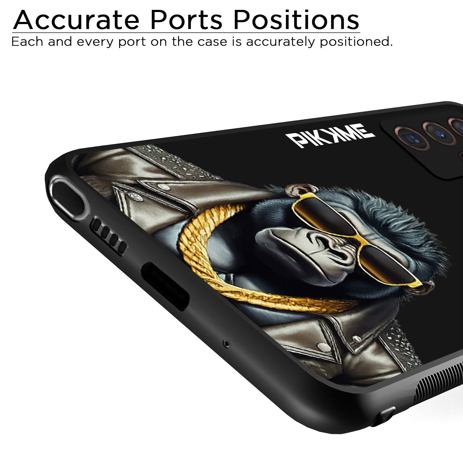 Pikkme Black Gorilla Swag Samsung Galaxy Note 20 Ultra Nim2 Back Cover (Design 07)