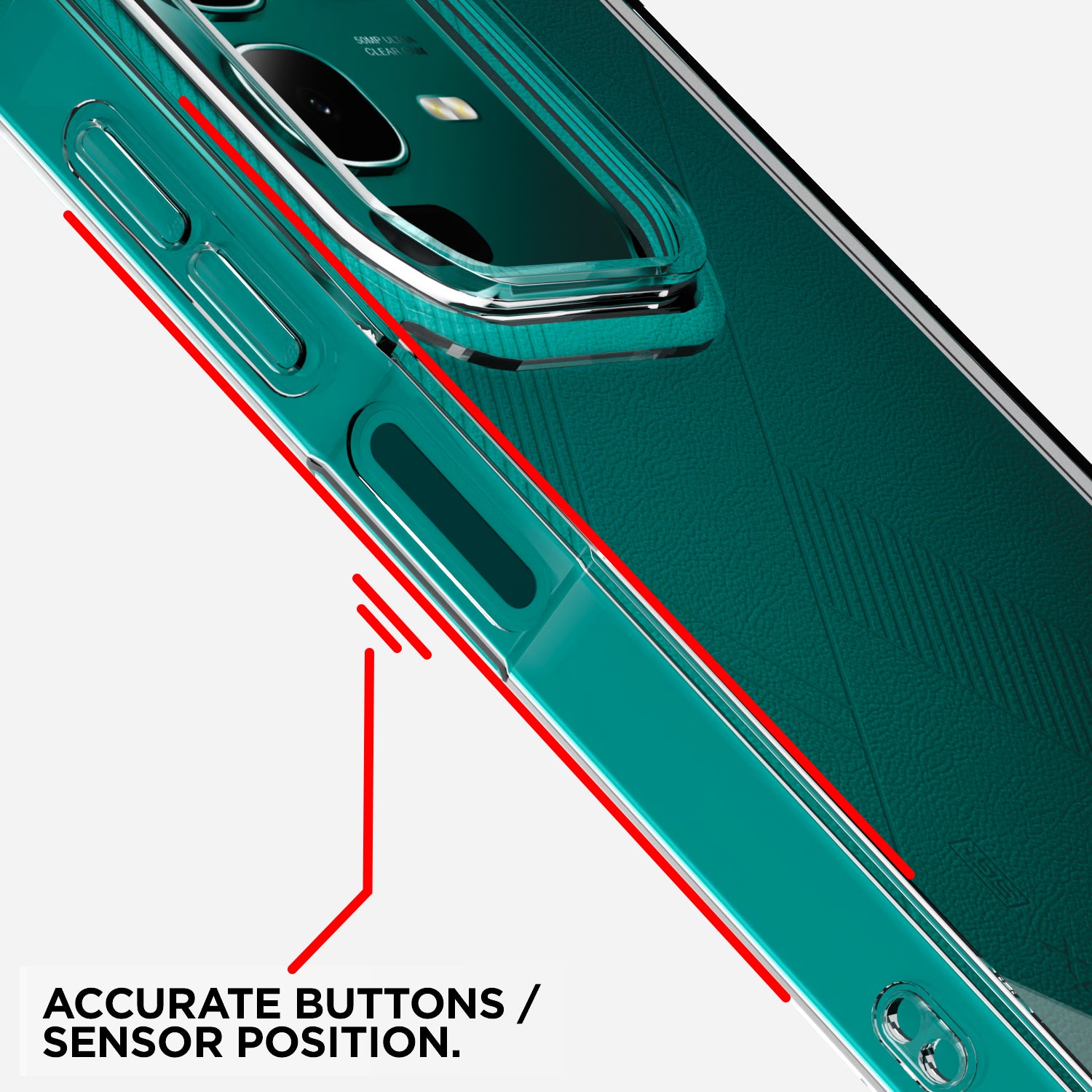 Pikkme Infinix Note 50x 5G PC + TPU Crystal Clear Transparent Back Cover (Transparent)