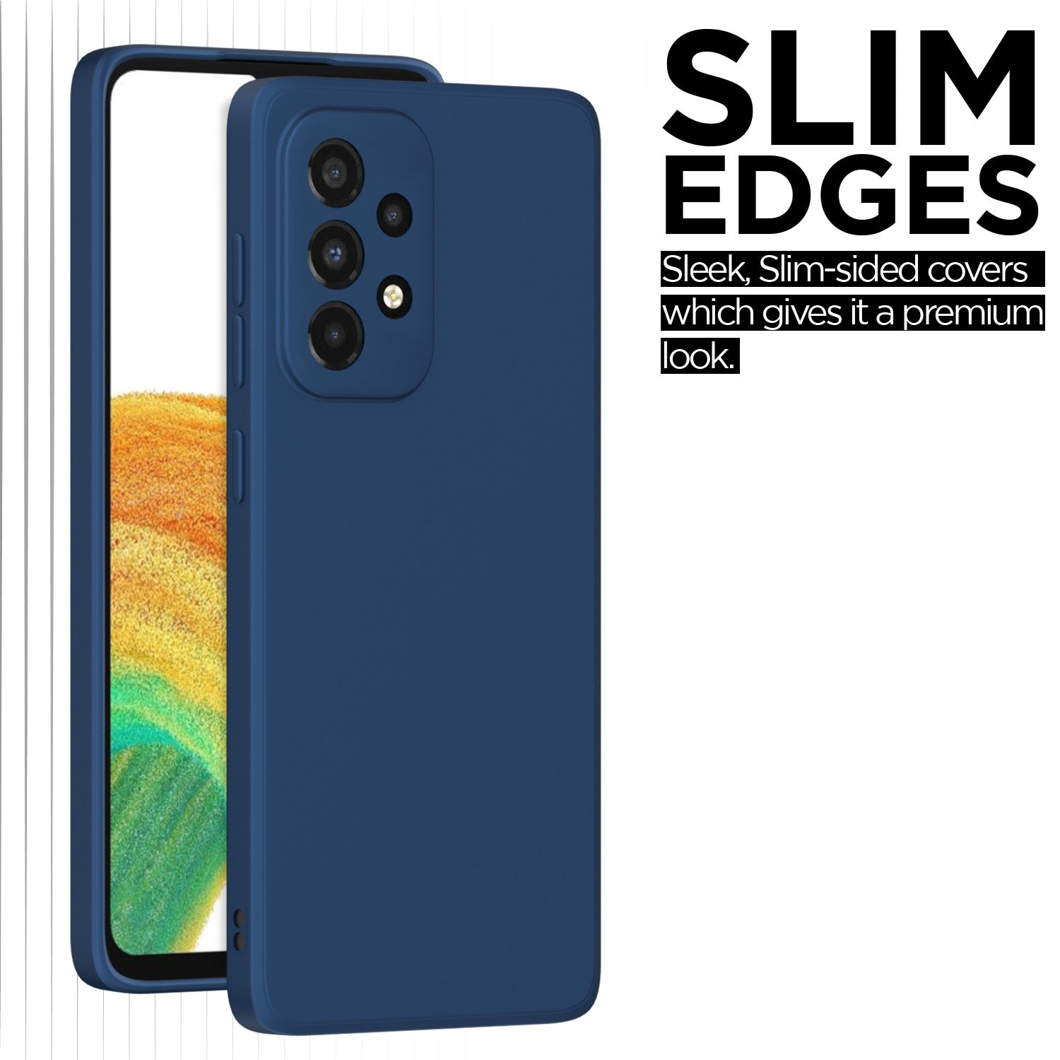 Pikkme Samsung Galaxy A33 5G Liquid Silicone Back Cover | Blue