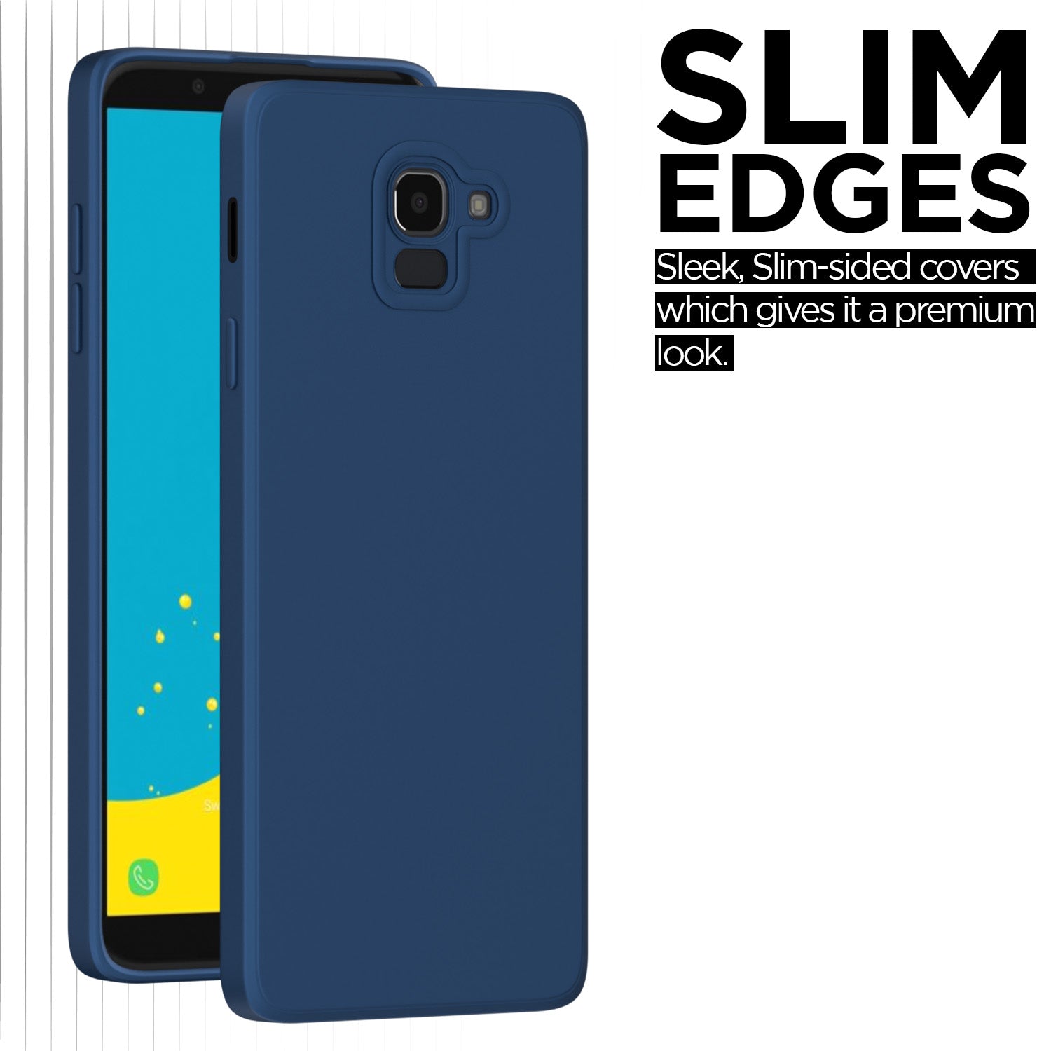 Pikkme Samsung Galaxy J6 2018 Liquid Silicone Back Cover | Blue