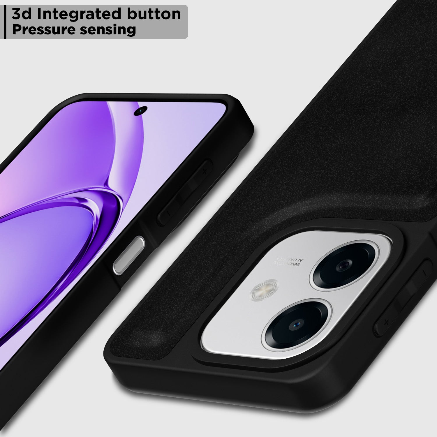 Pikkme Oppo A3x 5G / A3x 4G / A3 5G Premium Super Soft-Touch Leatherback Case (Black)