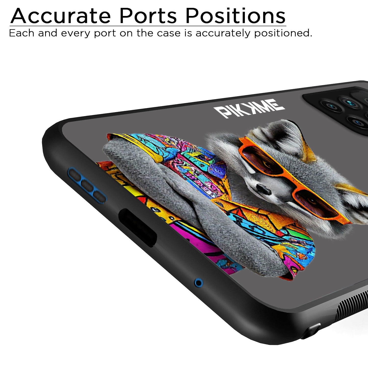 Pikkme Stylish Grey Wolf Swag Redmi 10 Prime Nim2 Back Cover (Design 01)