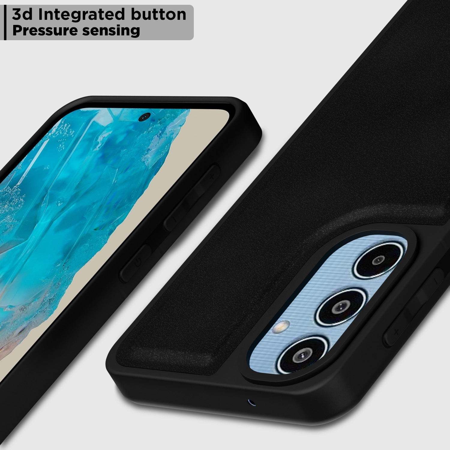 Pikkme Samsung Galaxy M35 5G Premium Leatherback Case (Black)