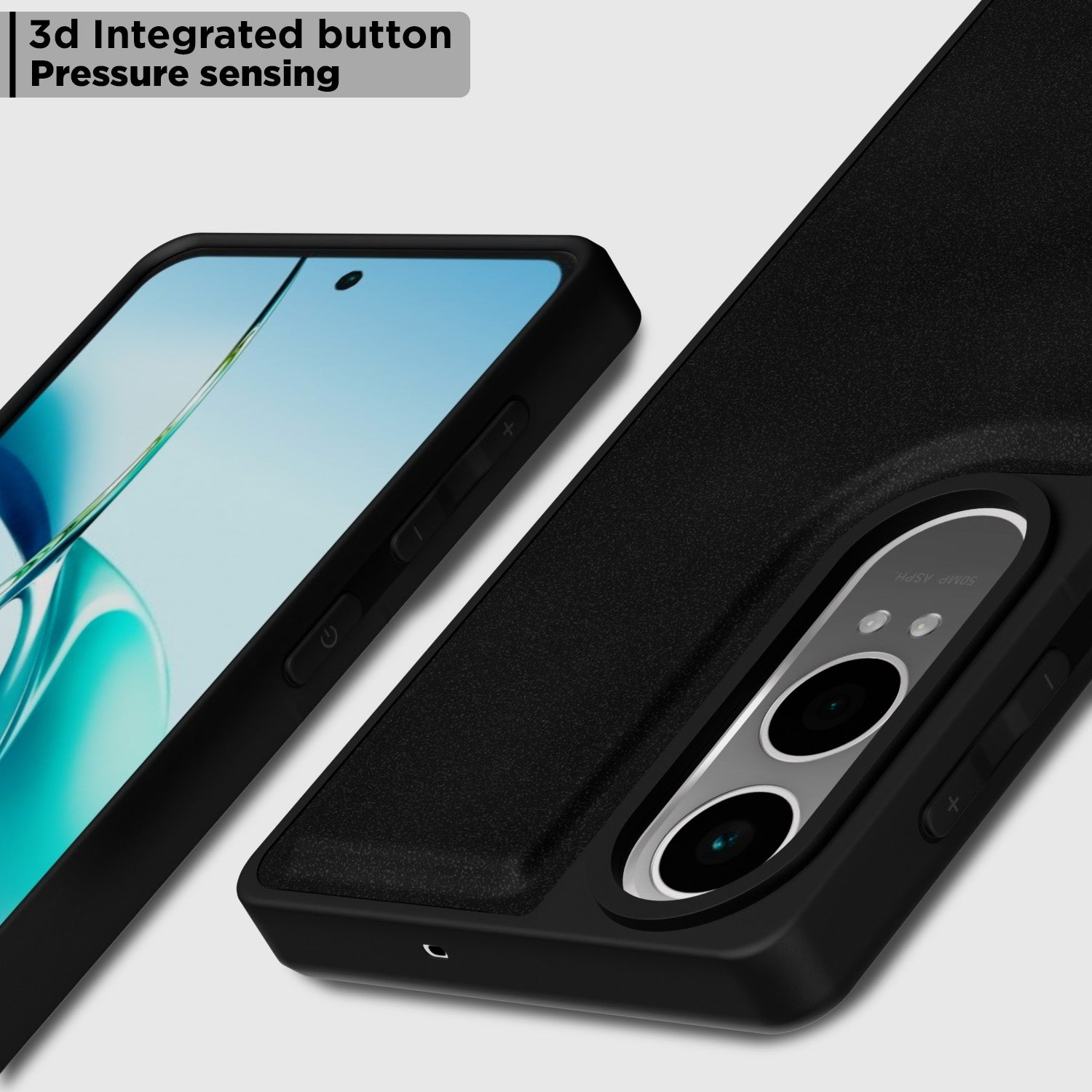 Pikkme OnePlus Nord CE 4 Lite 5G Premium Super Soft-Touch Leatherback Case (Black)