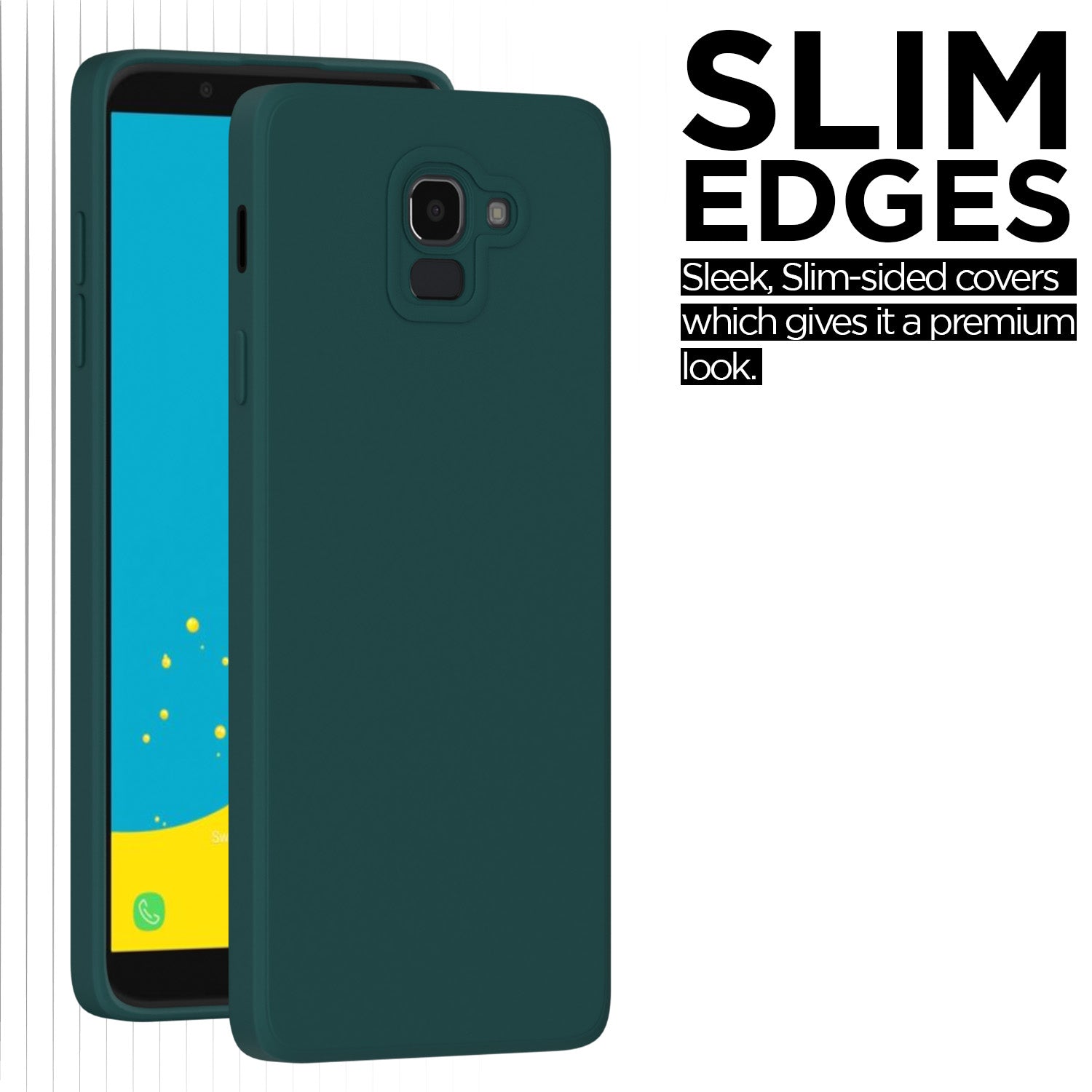 Pikkme Samsung Galaxy J6 2018 Liquid Silicone Back Cover | Green
